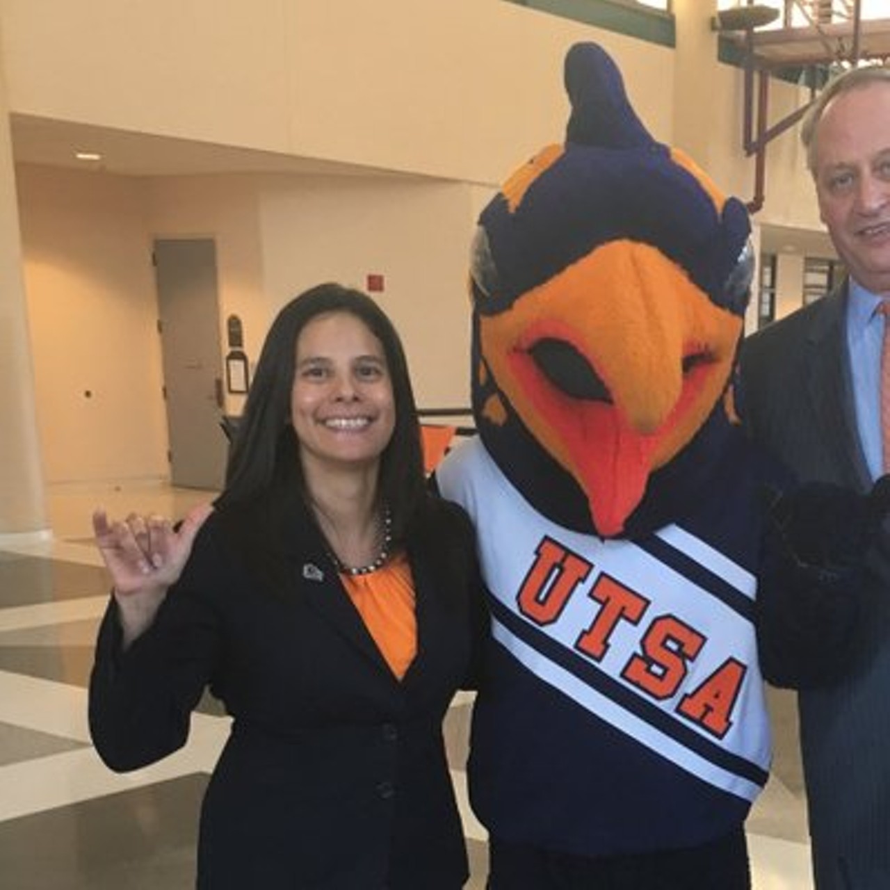 Lisa Campos
As more women demand to take up the same space as men in sports and athletics, more women will achieve notable titles. Such is the case for Lisa Campos, UTSA’s athetic director since 2017. The Colorado native worked her way up – she spent nearly a decade as assistant athletic director at UT at El Paso, where she also received her doctorate degree. Yep, Lisa Campos is one badass lady.
Photo via Twitter / @LisaUTSA