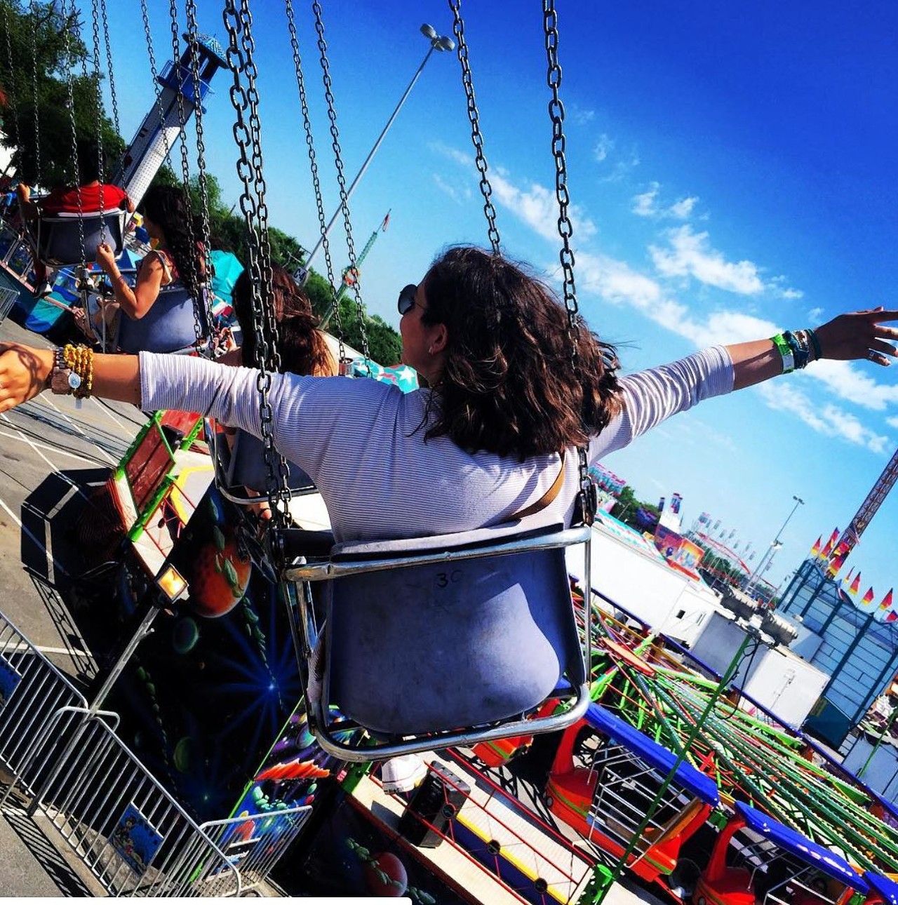 Fiesta Carnival
$22-$25, Thurs. April 18 - Sun. April 28, hours vary, Alamodome parking lot, 401-449 S Cherry St, wadeshows.com
While admission to the carnival itself is free, you’ll be finding yourself paying for rides all night if you don’t get an unlimited rides wristband, which, at $22-$25 (or $18 if you buy before April 17), they’re pretty reasonably priced if you plan to ride until you puke. Which we highly recommend. Plus, this event is hosted by the same company that organizes the Poteet Strawberry Festival, so you know it’s gonna be well done.
Photo via Instagram / sam_pena22