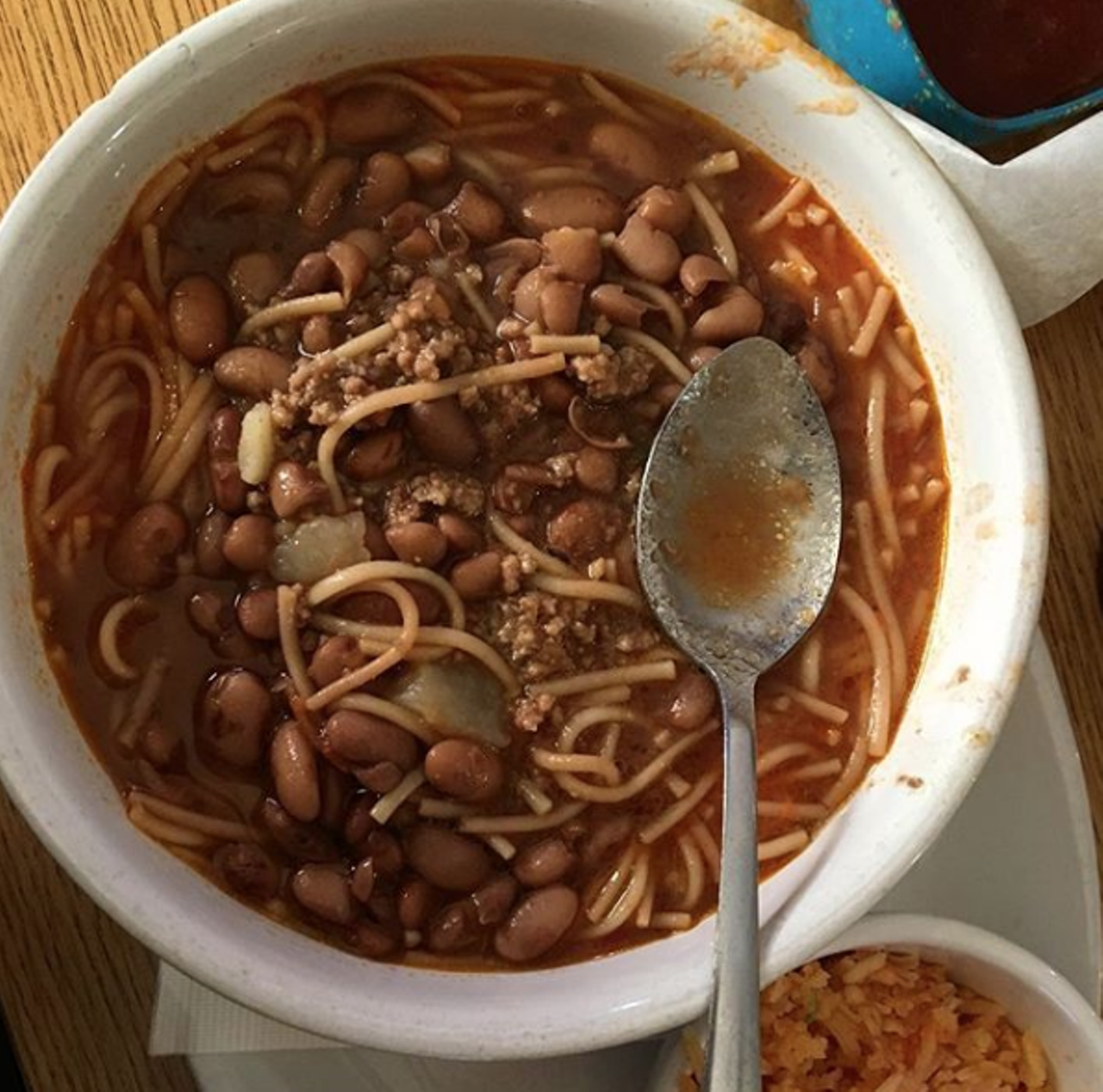 Fideo
It’s the dish that everyone grew up eating on the regular. While everyone will claim that their mom/grandma/aunt makes it best, we can all agree that fideo just satisfies in a way not all foods can. If you really know what’s good, you know that fideo loco is best.
Photo via Instagram / jesselizarraras
