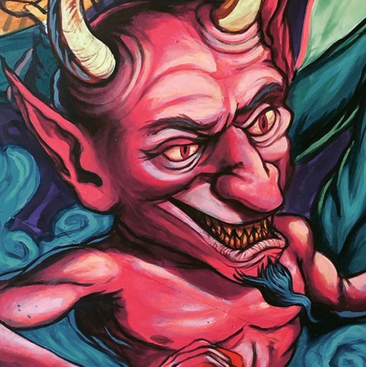 Saying el diablo will take them away forever
Mexican parents often scare their kids into thinking that the devil is going to get them if they don’t behave. Aside from his supposed appearance at a local nightclub back in the ‘70s, Lord Stan himself is used to get kids to stay on the pure path and on the “good” side.
Photo via Instagram / studio_martinez