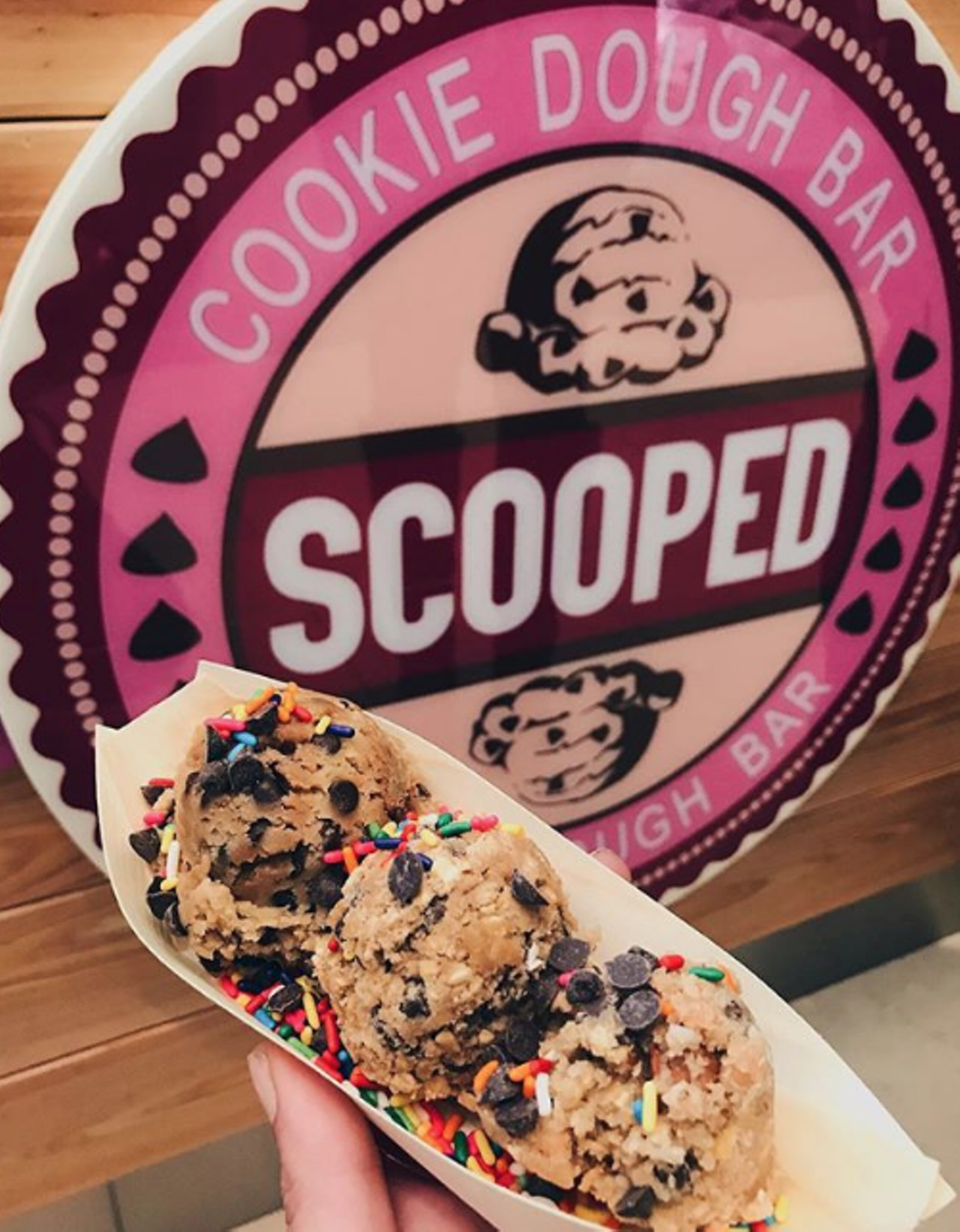 Scooped Cookie Dough Bar
15900 La Cantera Pkwy #2201, (512) 943-2883, scoopedcookiedoughbar.com
Tired of being told that raw cookie dough is bad for you? Block out the haters and head to Scooped to get your fill of this goodness. With a location at La Cantera, consider this a treat to enjoy during a day of shopping. Choose from common cookie flavors to special finds like Mexican hot chocolate and cake batter.
Photo via Instagram / katieallstarosta