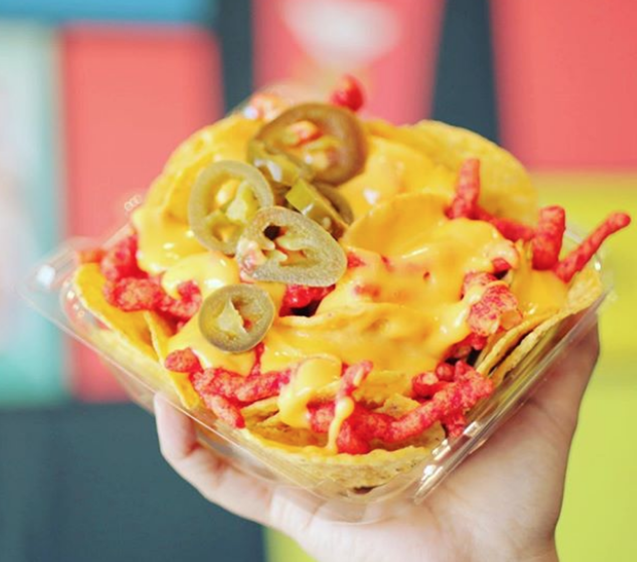 Hot Cheetos and cheese
Whether you do this with your bestie or bae, everyone will be gagged over this duo costume. Feel free to be particular and differentiate between the limon chips if you’re really about it.
Photo via Instagram / slusheeland