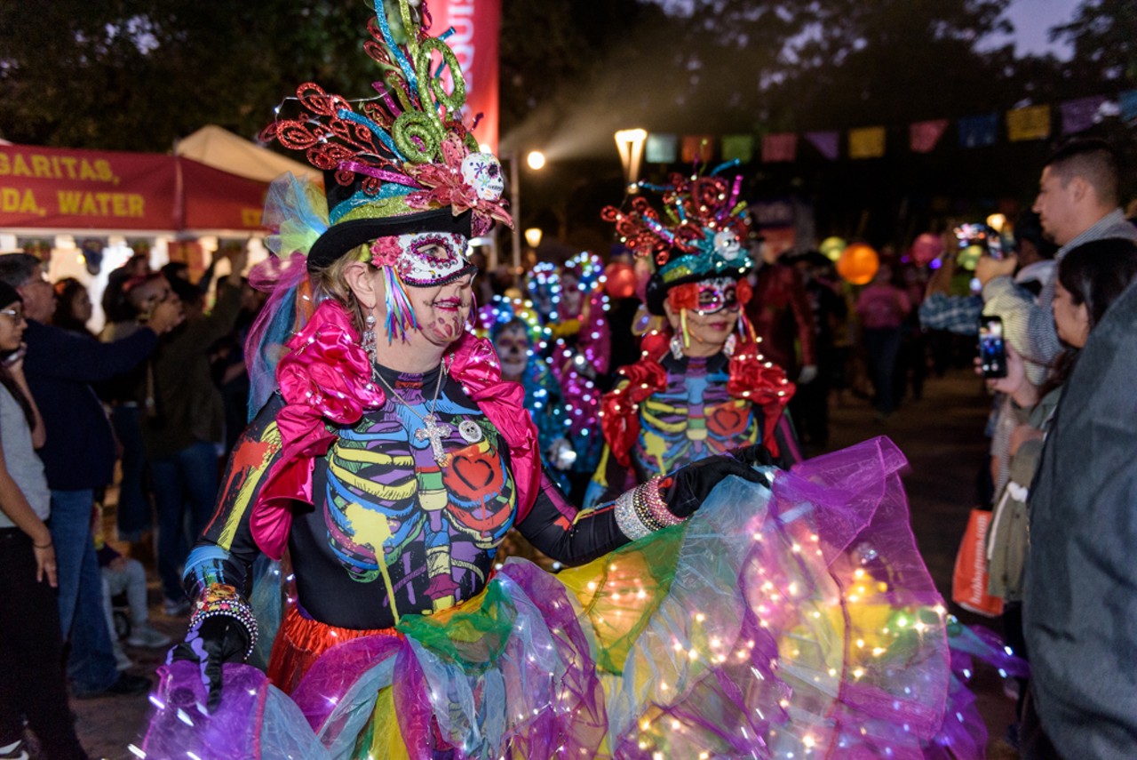 All the Beautiful People We Saw at This Year's Muertos Fest at Hemisfair