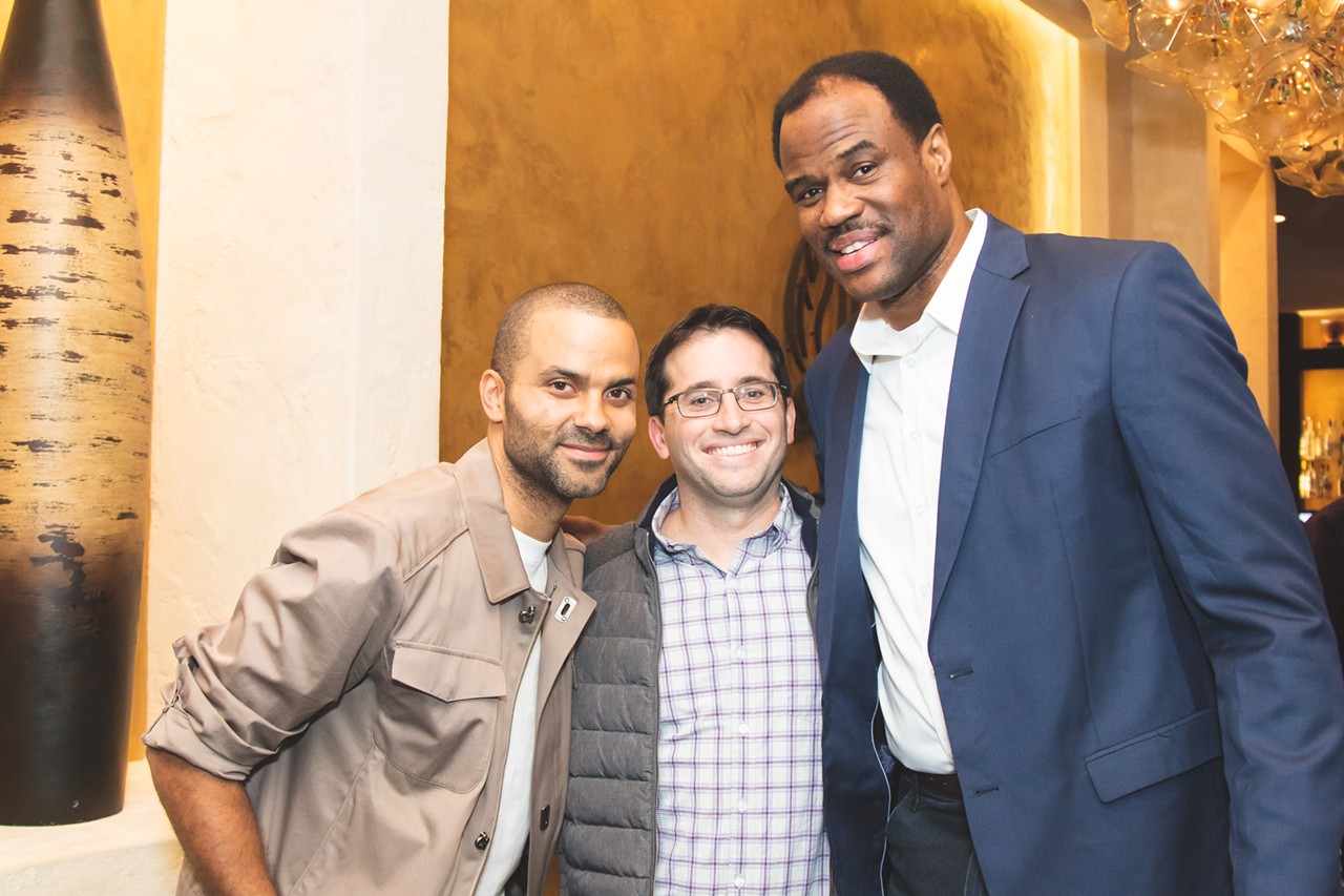 David Robinson, Sean Elliott and All the VIP We Saw at Tony Parker's Retirement Party at Brasão Brazilian Steakhouse