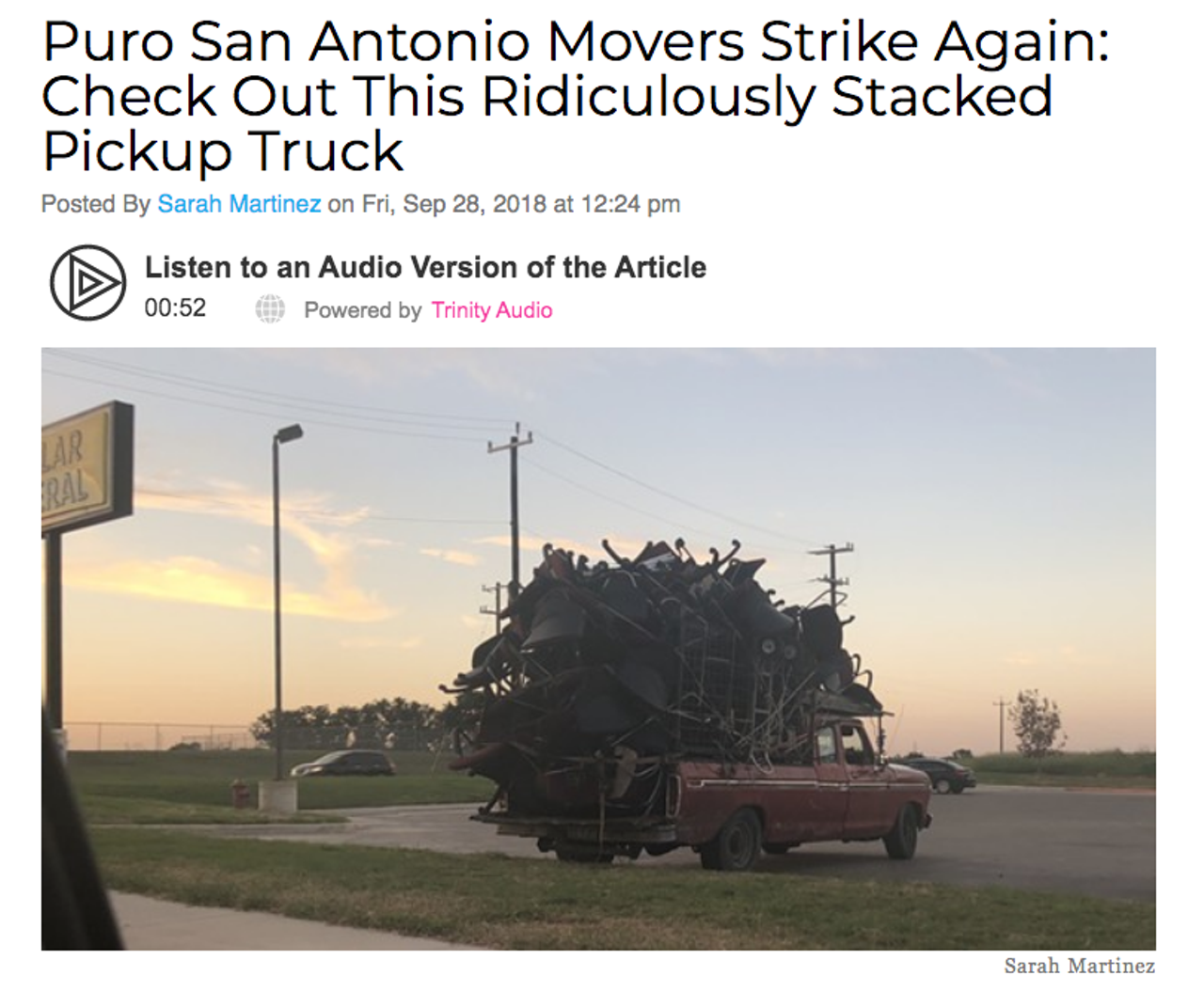 Being puro means never, ever renting a moving truck — no matter how big the job is. Read more here.