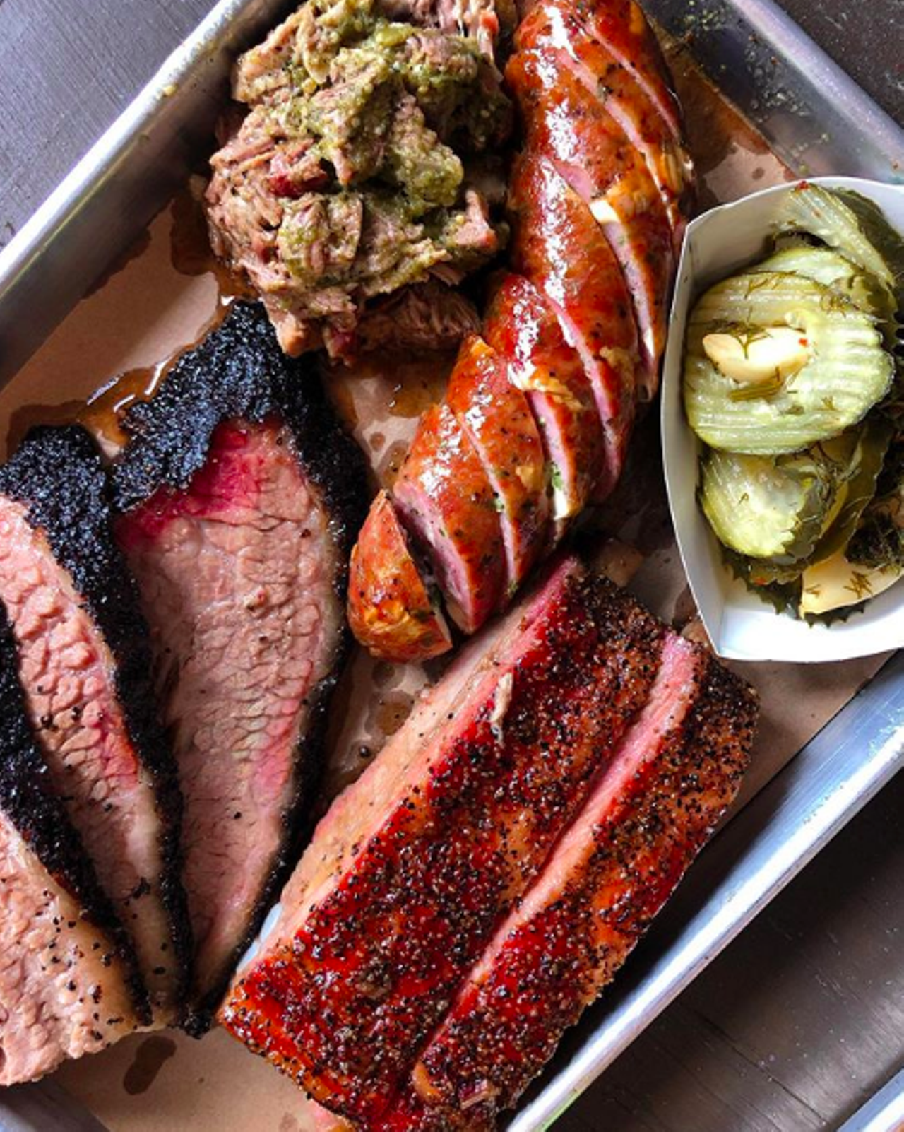 2M Smokehouse
2731 S WW White Road, (210) 885-9352, 2msmokehouse.com
You don’t have to travel far for great barbecue, thanks to 2M Smokehouse. Pitmaster Esaul Ramos opened the BBQ joint in late 2016 with fatty brisket, tender ribs, smoky sandwiches and tacos, and has since garnered national praise from publications including Texas Monthly.
Photo via Instagram / ashleahalpern