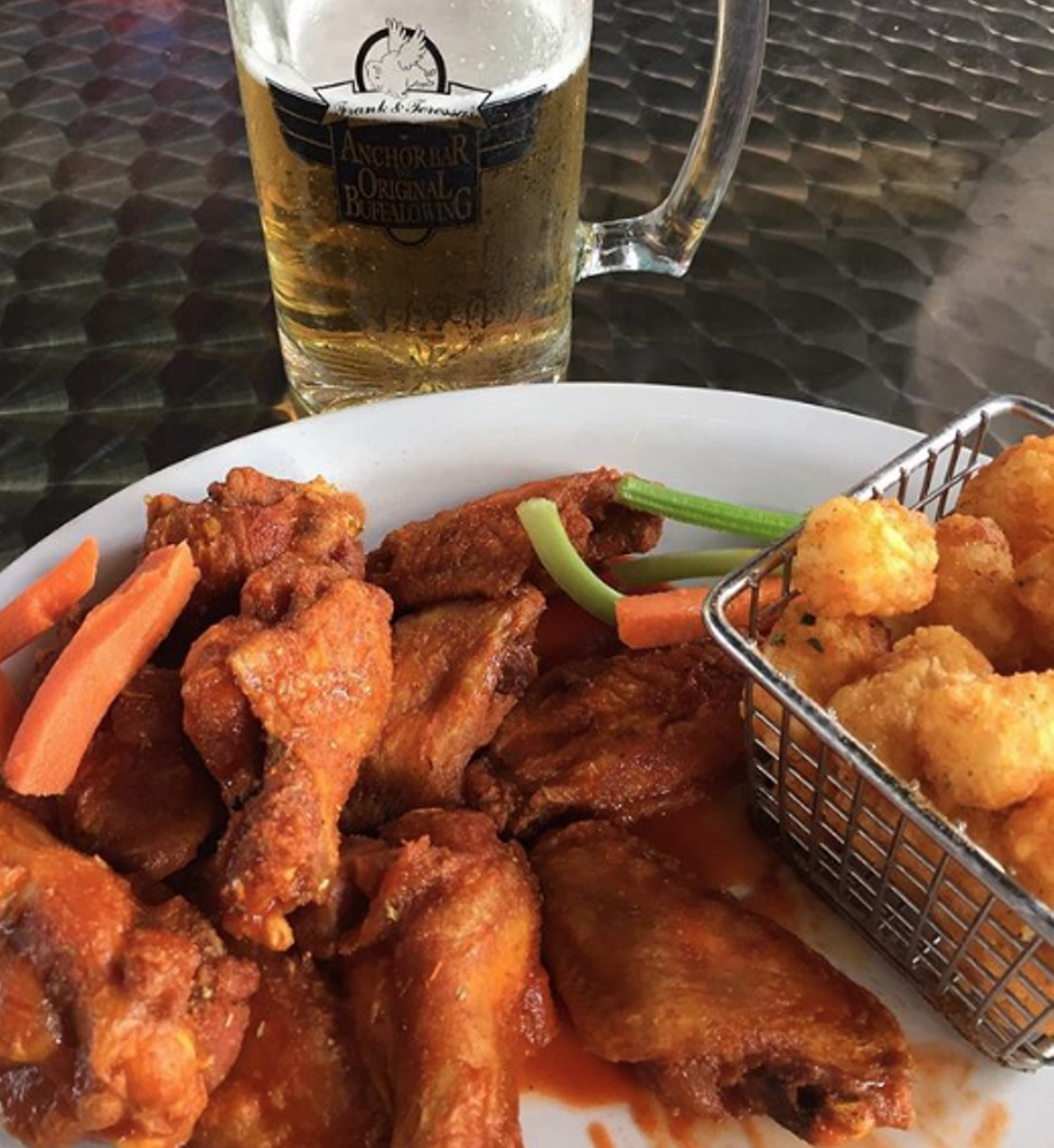 Anchor Bar
4553 N Loop 1604 W, (210) 492-9464, anchorbar.com
There are plenty of imitations, but none come close to Anchor Bar, home of the original Buffalo wing. You’ll find plenty of flavor options, but the classic exists for a reason.
Photo via Instagram / jwh181