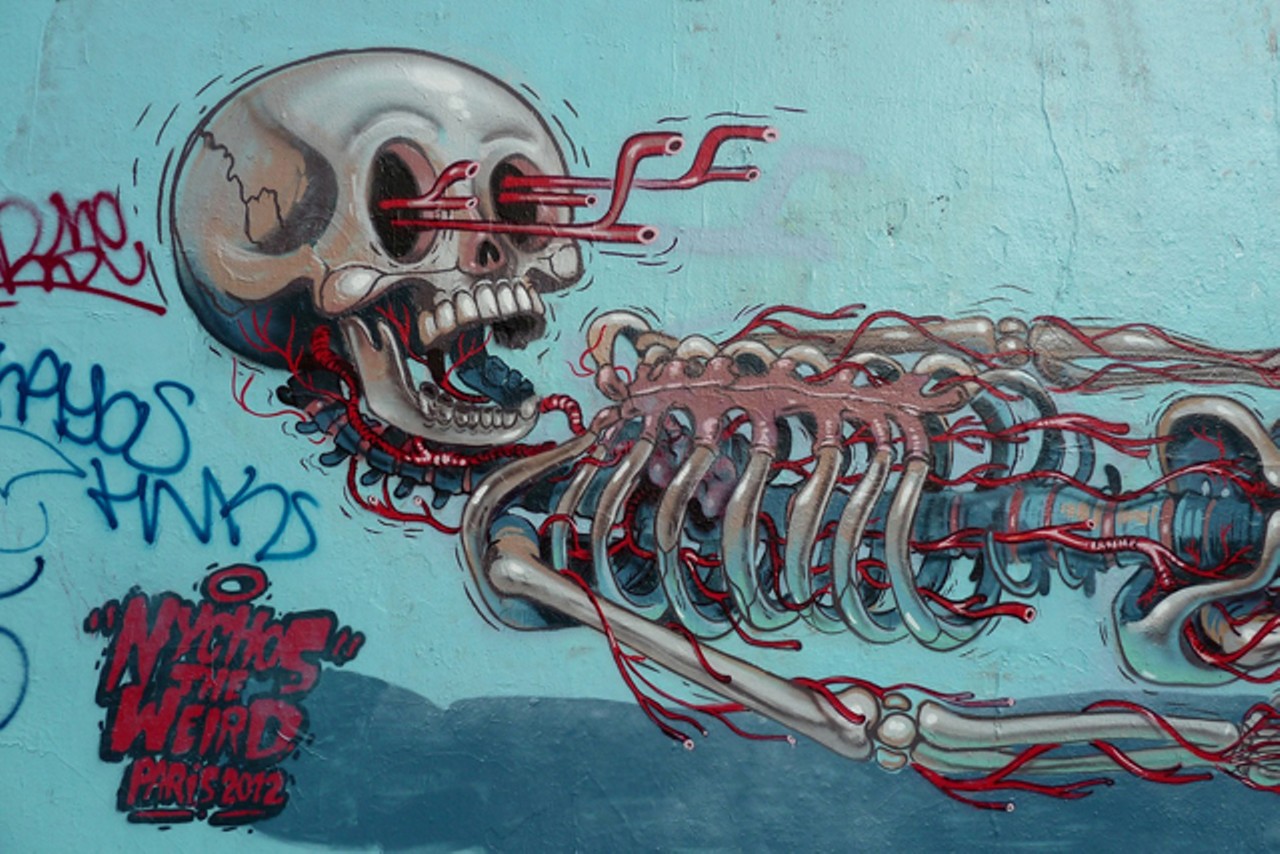 Paris wall painting by Artslam 7 guest artist Nychos. Courtesy photo.