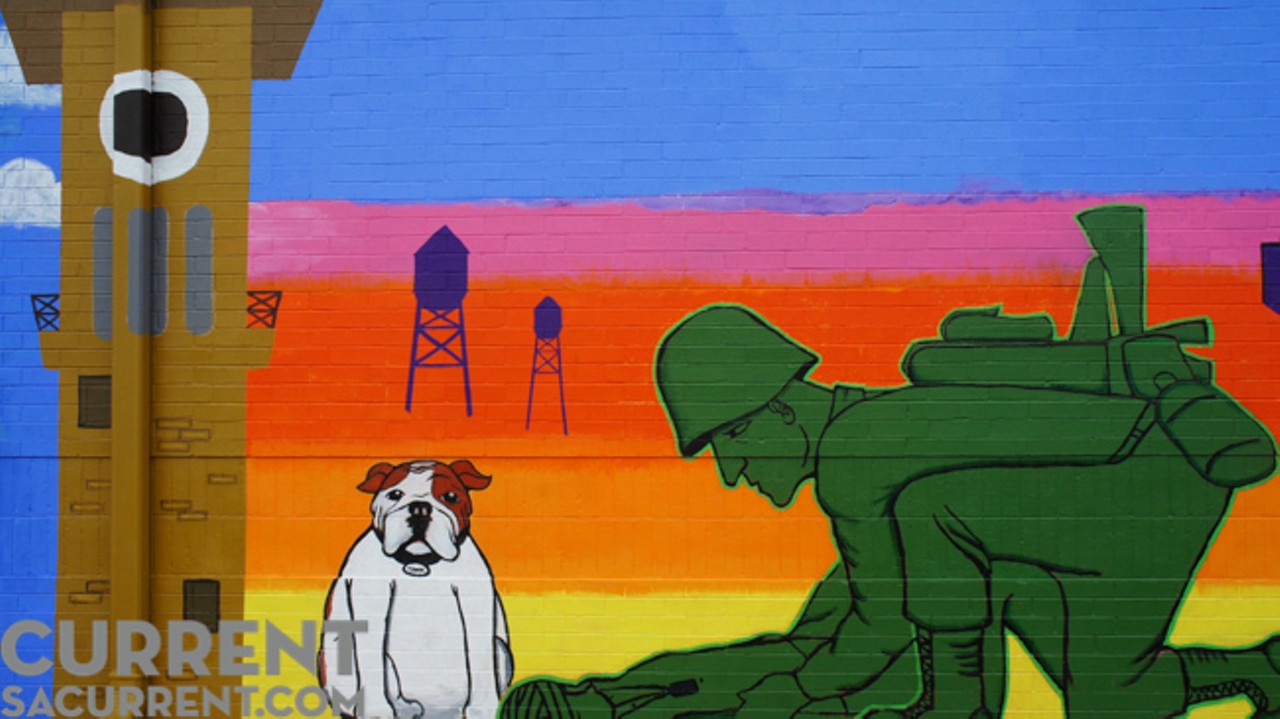The final portion of the mural showcases the neighborhood&#146;s connection to Fort Sam Houston. Included is the military installation&#146;s distinctive clock tower and a rendering of the Combat Medic Memorial, which stands in front of the U.S. Army Medical Department Museum.