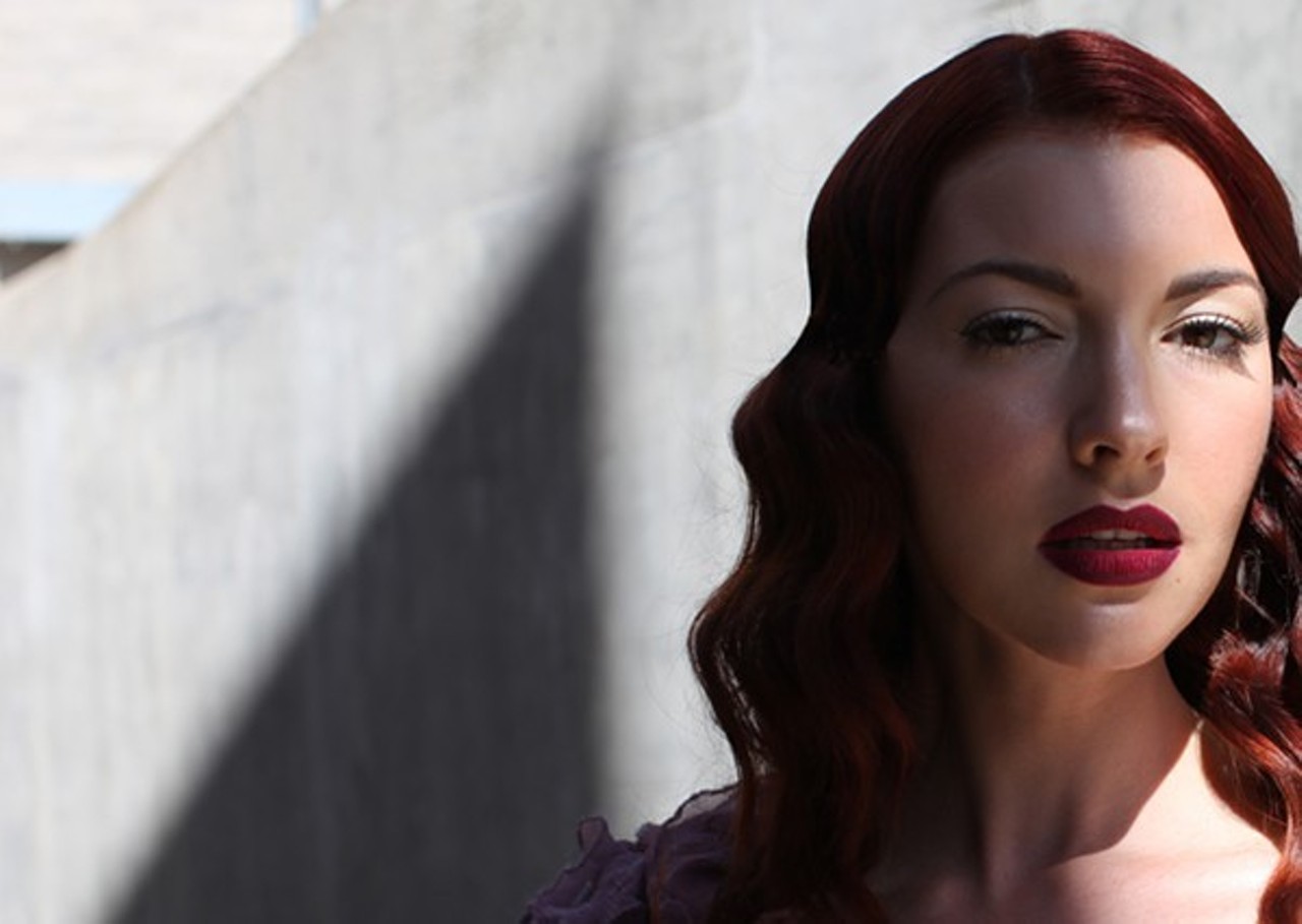 San Antonio native Chrysta Bell wowed audiences at the first rainy night of Luminaria with an ethereal performance of her sonic collaborations with auteur David Lynch.
Read more about what happened in 
The Official (and Unofficial) Weird and Avant Garde Music of Luminaria