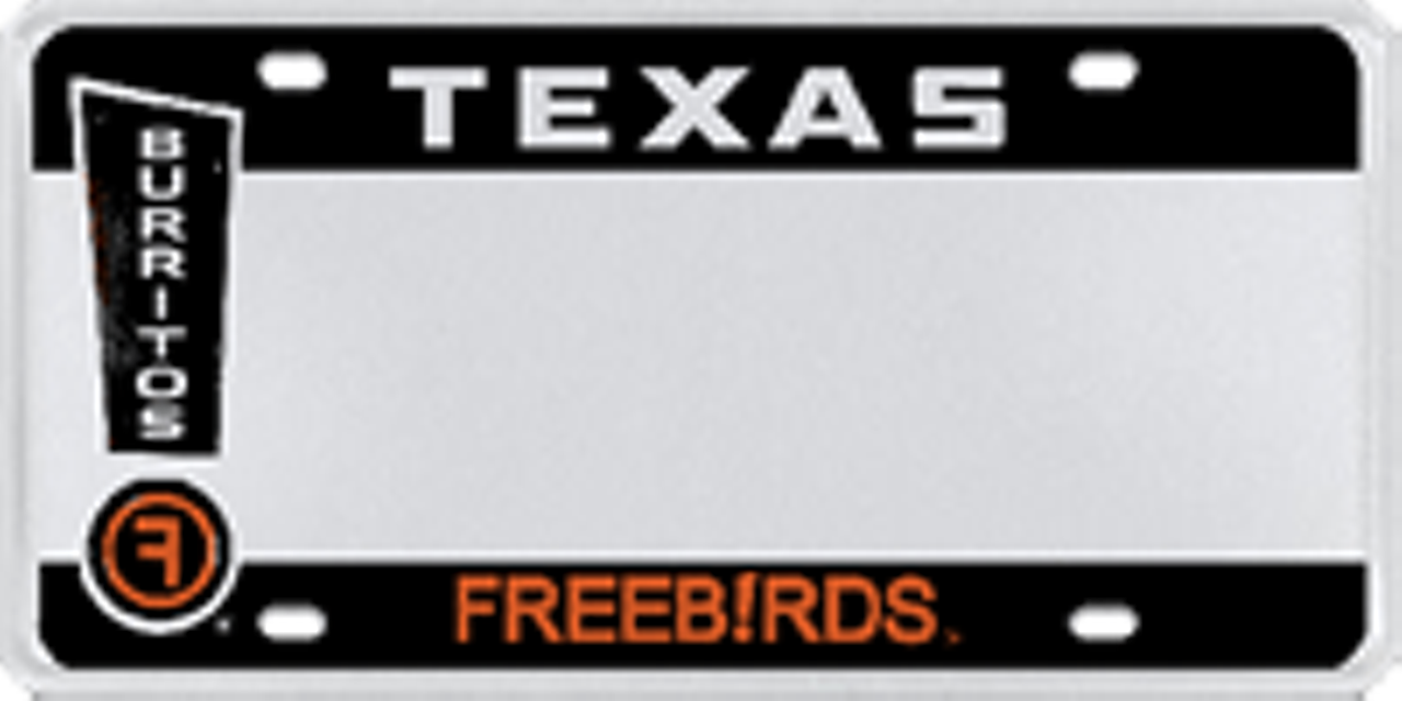
Some specialty plates seem totally ridiculous. But while you are driving around sharing your love of burritos with this license plate, you are also helping to fund Freebirds World Works, an organization that encourages positive involvement in your community.
