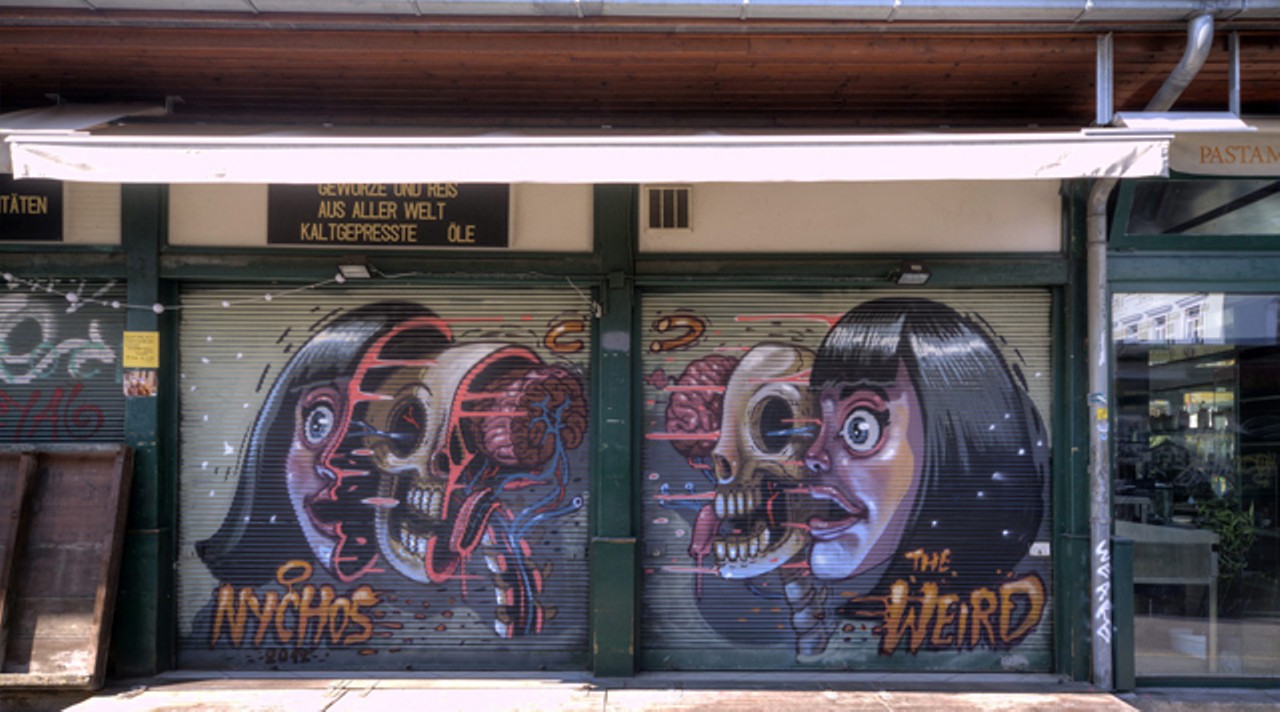 Mural in Berlin, by Artslam 7 guest artist Nychos. Courtesy photo.