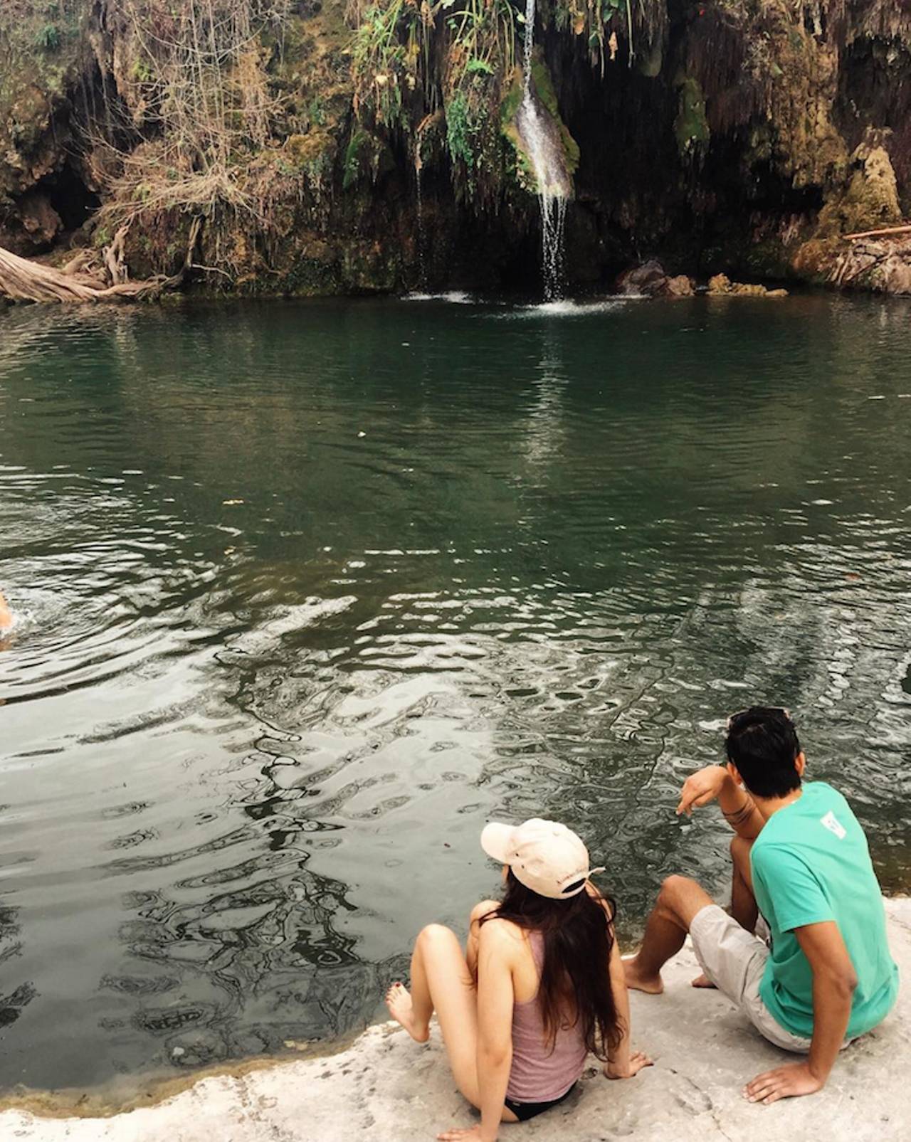 Karuse Springs in Cypress Creek   
404 Krause Spring Road, Spicewood, Texas 78669, (830) 693-4181, krausesprings.net
Situated on a bluff overlooking Cypress Creek, Krause Springs is possibly is the most beautiful swimming hole in the state. 
Photo via Instagram (ayeitsbryyy)