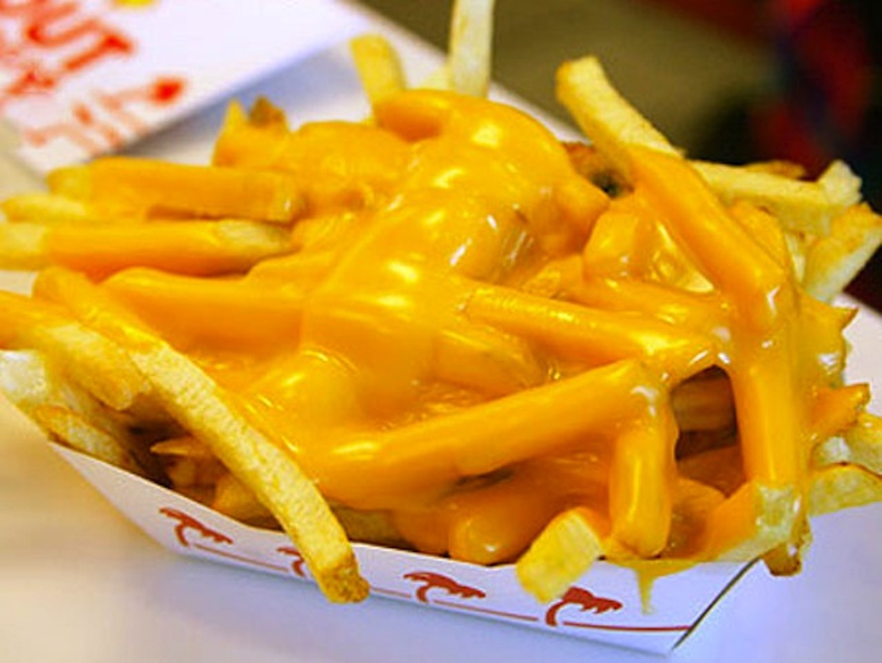 Cheese Fries 
This is exactly what it sounds like, melted cheese poured over your fry order.