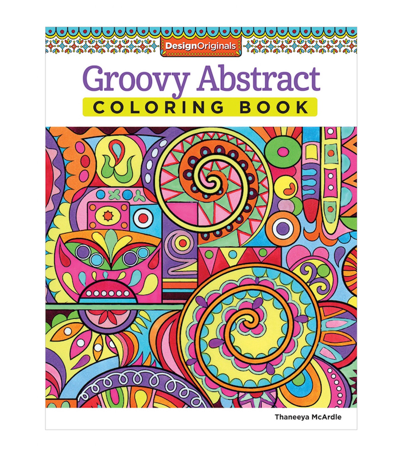  Groovy Abstract Coloring Book
Go on a groovy adventure, man. 
Buy it at 123stitch.com 