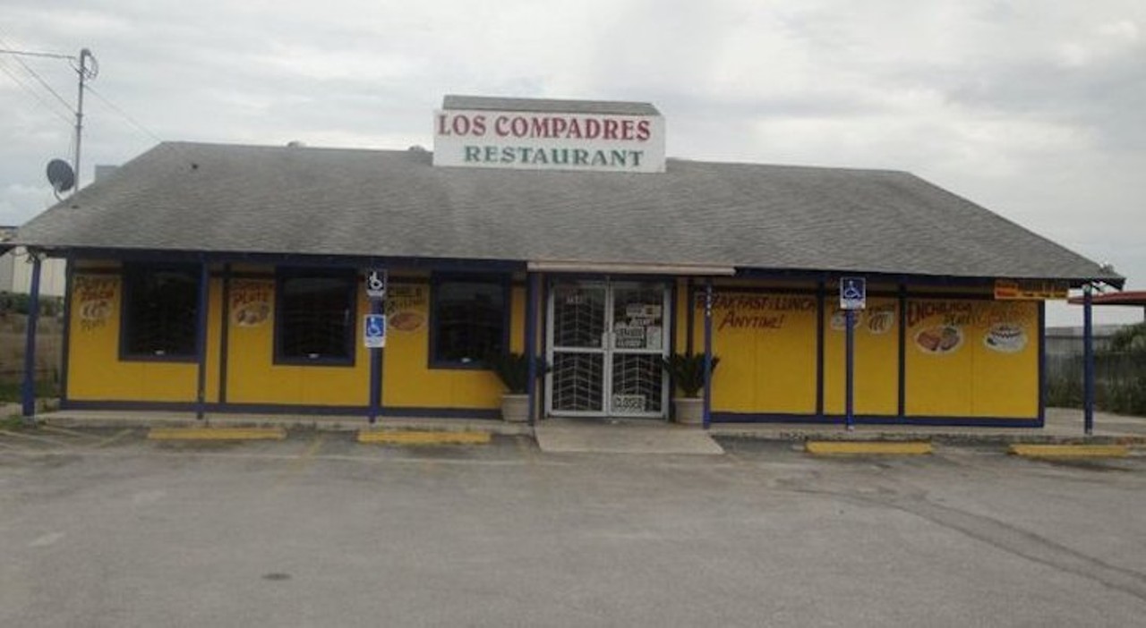  Los Compadres Mexican & Seafood Restaurant 
7546 Marbach Road, (210) 674-9881, facebook.com/Los-Compadres-Mexican-Seafood-Restaurant
The place to go for chorizo and egg. 
Photo via Facebook (Los Compadres Mexican & Seafood Restaurant)