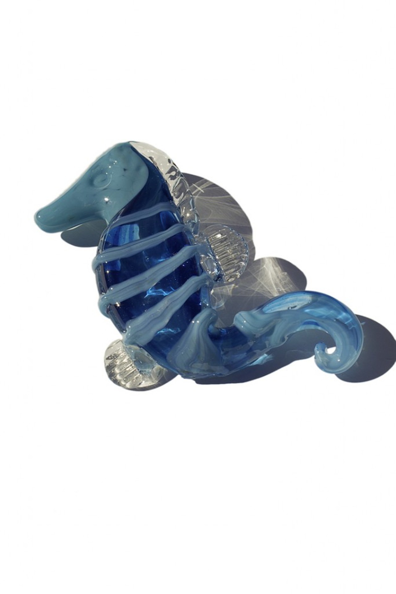 Turquoise seahorse $35