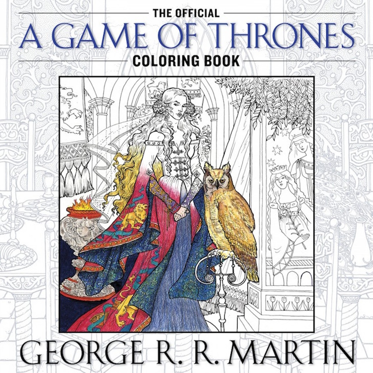  The Official A Game of Thrones Coloring Book (A Song of Ice and Fire)
You&#146;ll have to find the right shade of pinkish-red to color in Tyrion&#146;s scar.
Buy it at amazon.com 
