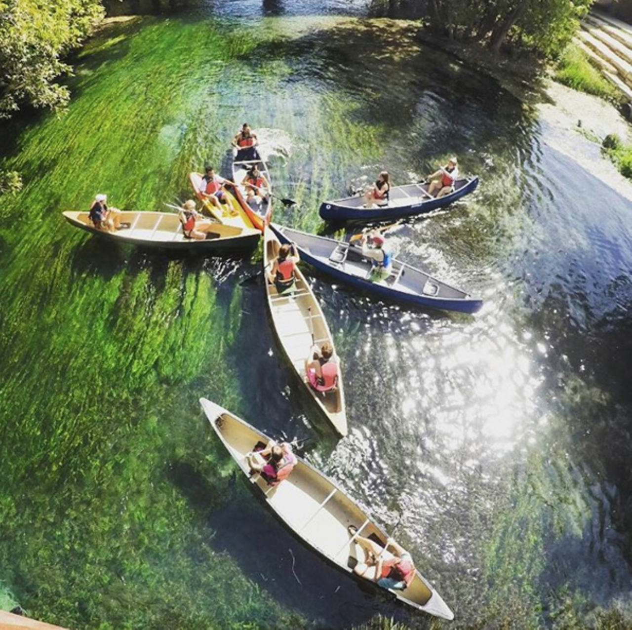 San Marcos River
The San Marcos River is only half an hour away and is a great place to swim, kayak, tube and possibly anything else you can do in the water. The river is known to be packed with college students in summer &#151; so if that's not your thing, consider yourself warned. 
Photo via Instagram/inertiatoursspringbreak