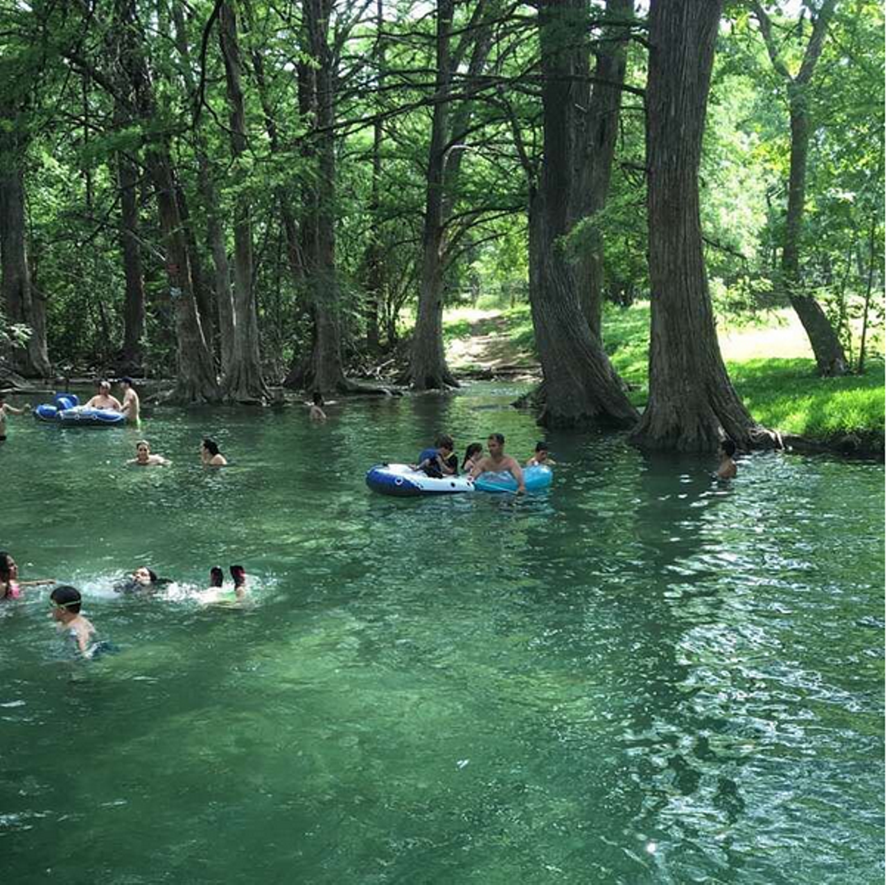 Blue Hole
100 Blue Hole Lane, WimberleyOnly an hour drive from Central San Antonio, Blue Hole offers Texans a natural swimming spot complete with beautiful flora and fauna and even a rope swing. Just don't let go of that rope swing too early, or things might get ugly. 
Instagram/beccleigh