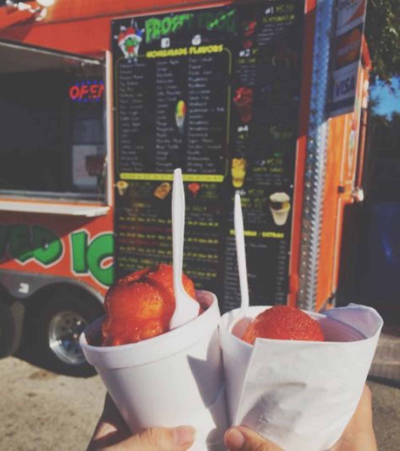 The Frosty Frog
(210) 835-5978,
facebook.com/thefrostyfrog.ceo
Cool off with some shaved ice and mangonadas from this chill truck.
Photo via Instagram 
ambergutie
