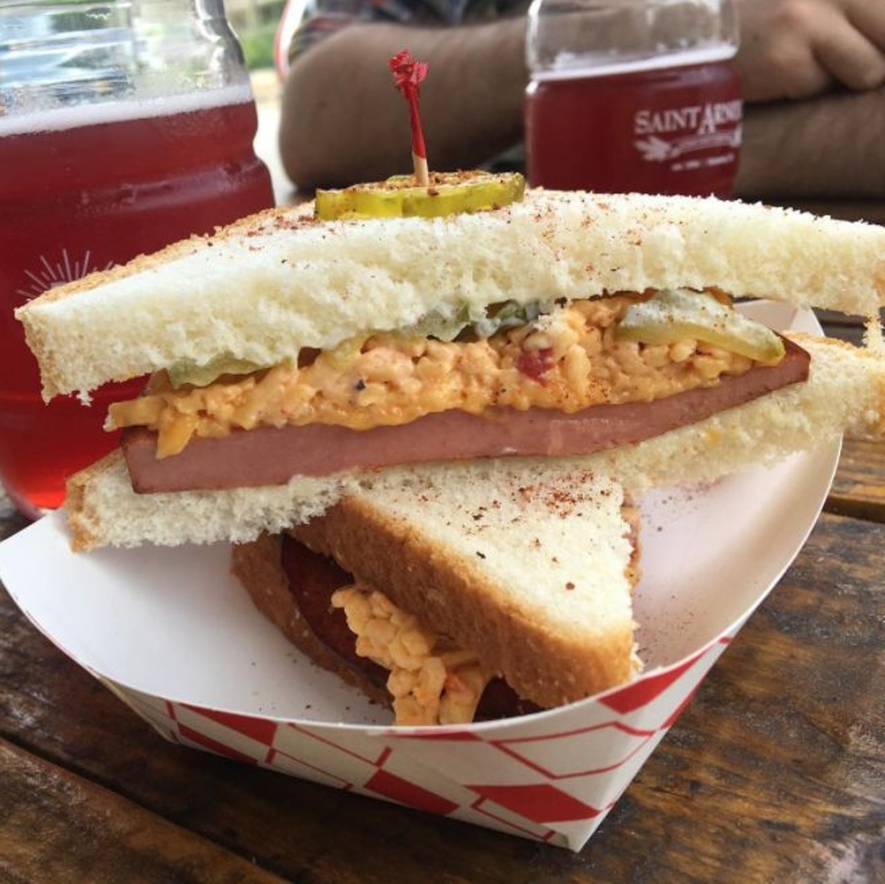  Fried Bologna Sandwich at Cullum&#146;s Attagirl Ice House
726 Mistletoe Ave., (210) 437-4263
The wings are tight, but you&#146;ll want to satisfy those munchie cravings with a fried bologna and pimento sandwich. It&#146;s deliciously trashy. 
Photo via Instagram, jesselizarraras