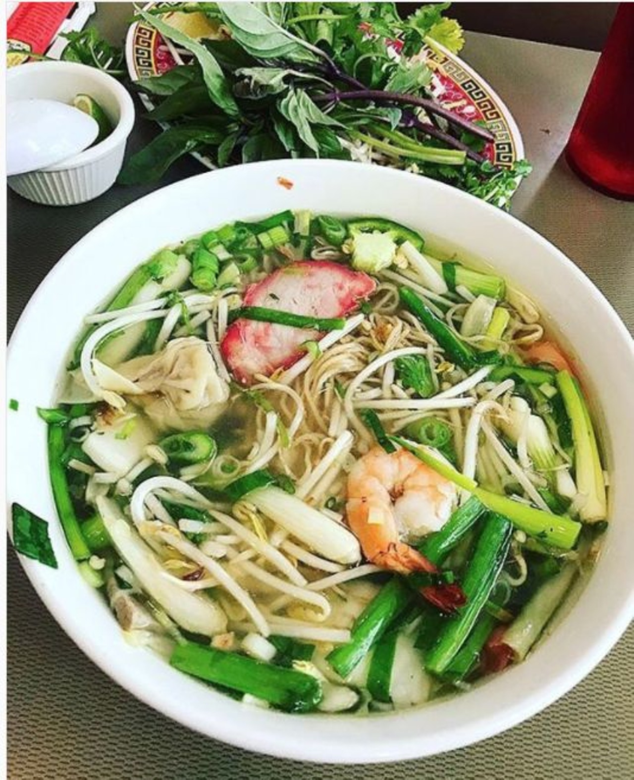 Pho Thien An
126 W Rector #108, (210) 348-8526
Shop &#145;til you drop and then recharge at Pho Thien An with a loaded bowl of fragrant beef broth and noodles. 
Photo via Instagram,  rudy_airmaxxed