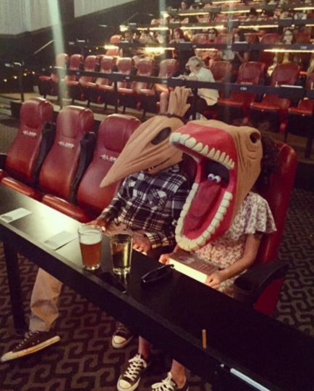 Alamo Drafthouse 
Multiple locations,  drafthouse.com 
Visit the Alamo Drafthouse for a movie-perfect kiss &#151; a dark theater, a drink and your significant other. 
Photo via Instagram, sweet_n_tenderhooligan