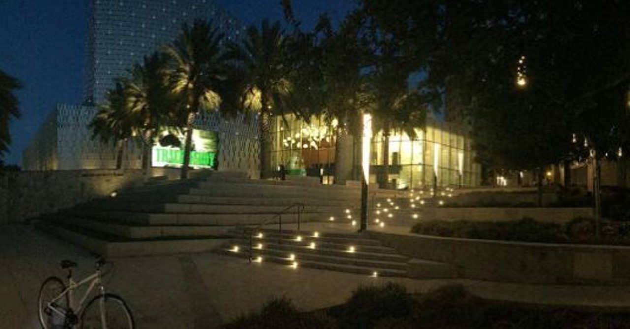 Outside of the Tobin Center
100 Auditorium Circle, (210) 223-8624
For a fun date night, ride your bike to the Tobin Center. It&#146;s a beautiful place to visit (and to get a smooch at) in the evening. 
Photo via Instagram, j_hervey