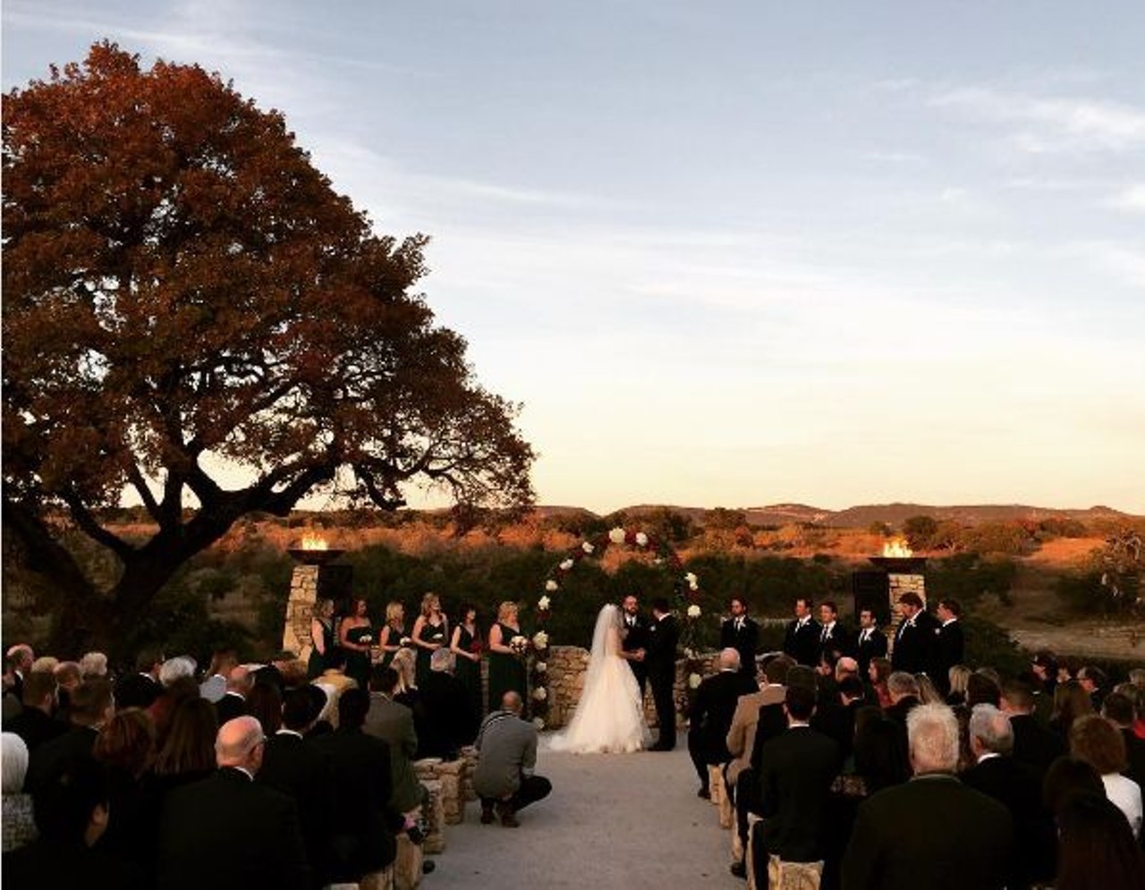 Paniolo Ranch
As if the stone benches guests sit on during the ceremony aren&#146;t gorgeous enough, the clear view of the Texas sky will make your wedding all the more memorable.
1510 Ranch Rd 473, Boerne, panioloranch.com
Photo via Instagram, allinthedetailsevents