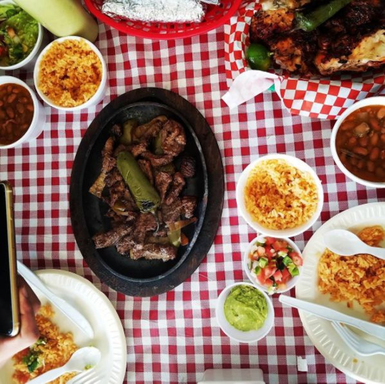 Pollos Asados Los Nortenos
4642 Rigsby Ave., (210) 648-3303
Pollos Asados could justify cult status on the basis of its pollos alone, but as it happens there are short-of-burnt offerings from an indoor grill as well. 
Photo via Instagram, tipsy.in.sa