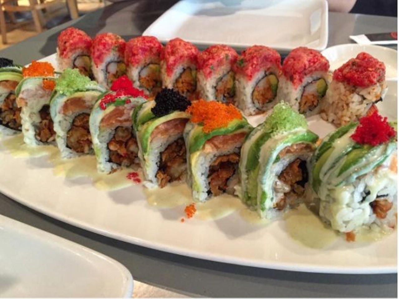 Sushi Zushi
Multiple locations, sushizushi.com
An ol&#146; standard that&#146;s known for its dozen of over-the-top, San Anto-themed rolls.
Photo via Instagram, ongyingz