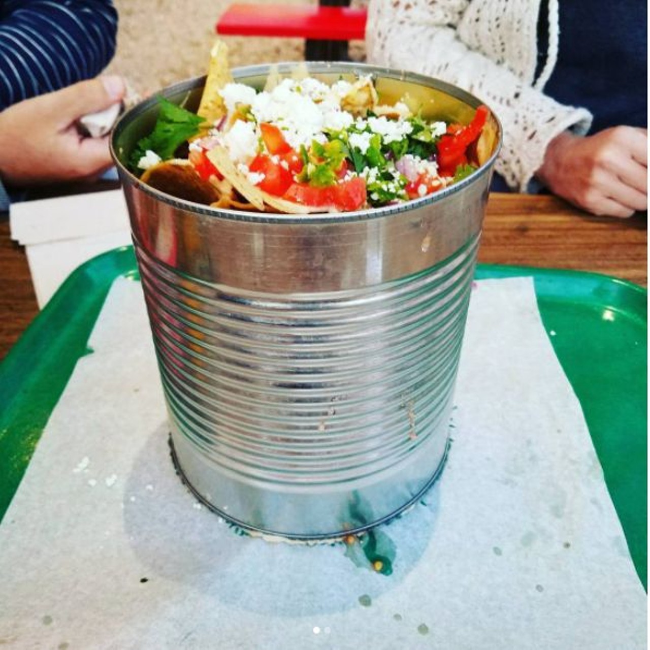 Tin Can Nachos at Viva Tacoland
103 W Grayson St, (210) 368-2443
Because you won&#146;t care that your food is coming out of a giant can when you&#146;re high AF.
Photo via Instagram, myrts08
