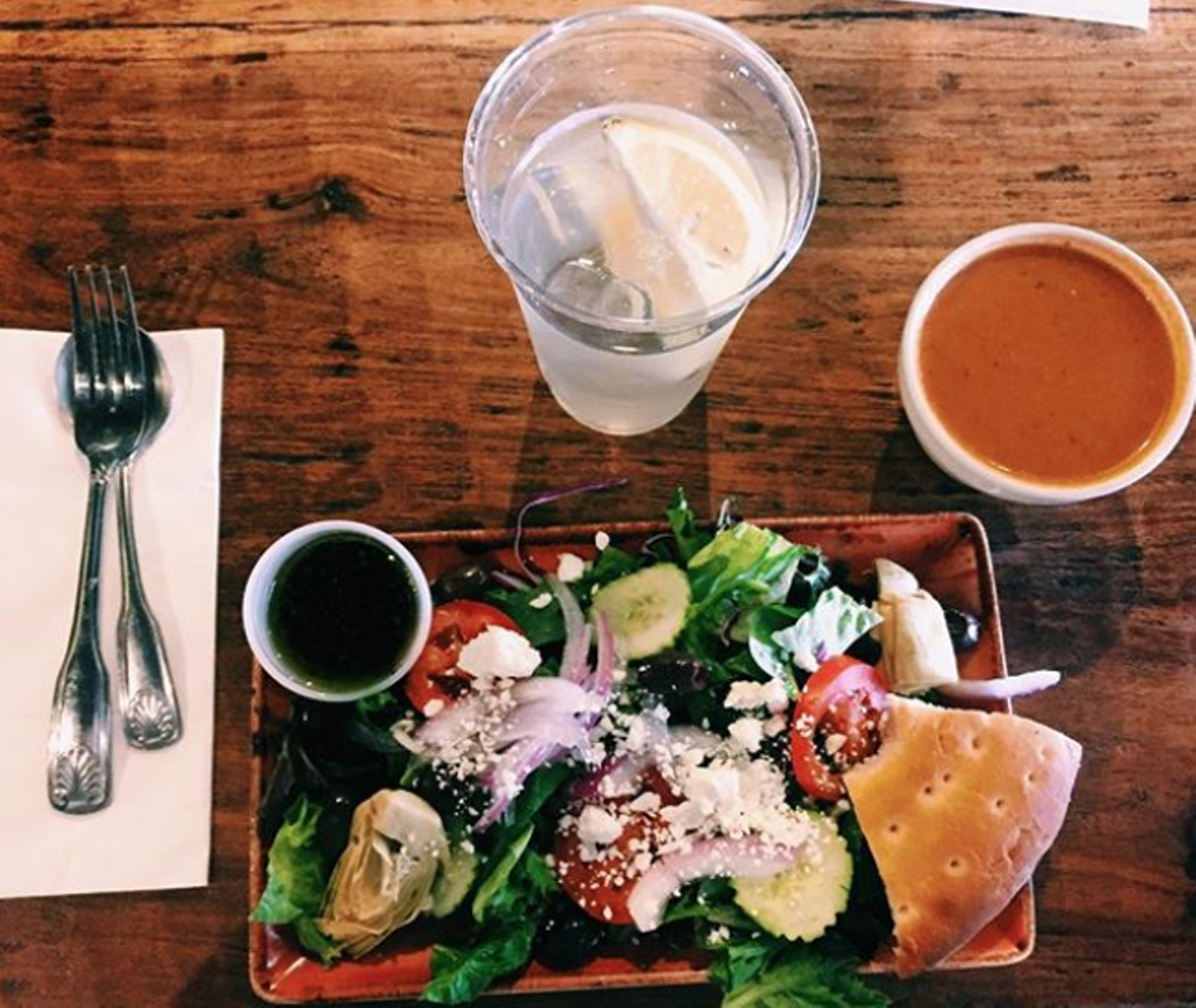 Pam’s Patio
11826 Wurzbach Road, (210) 492-1359, pamspatio.com
Sometimes you just want a really no-fuss salad. Pam’s Patio Kitchen will feature choice of select half sandwiches or half salads and cup of soup with choice of homemade cupcakes.
Photo via Instagram / mcyungvegan