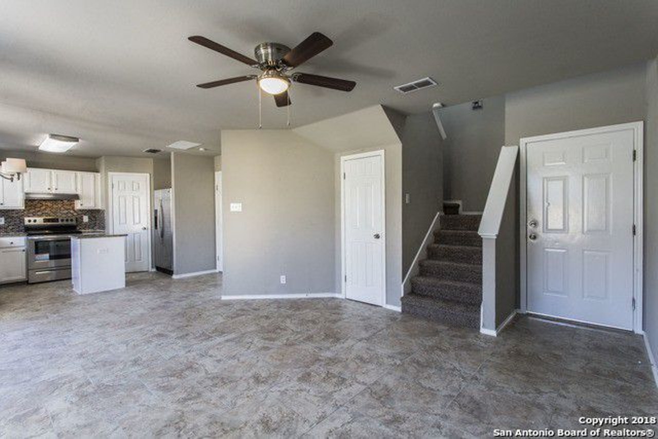 This open floor plan may be a tight squeeze, but can make for a beautiful starter home.
