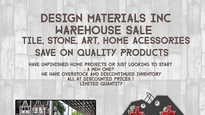 Warehouse Materials, Furniture and Art Sale