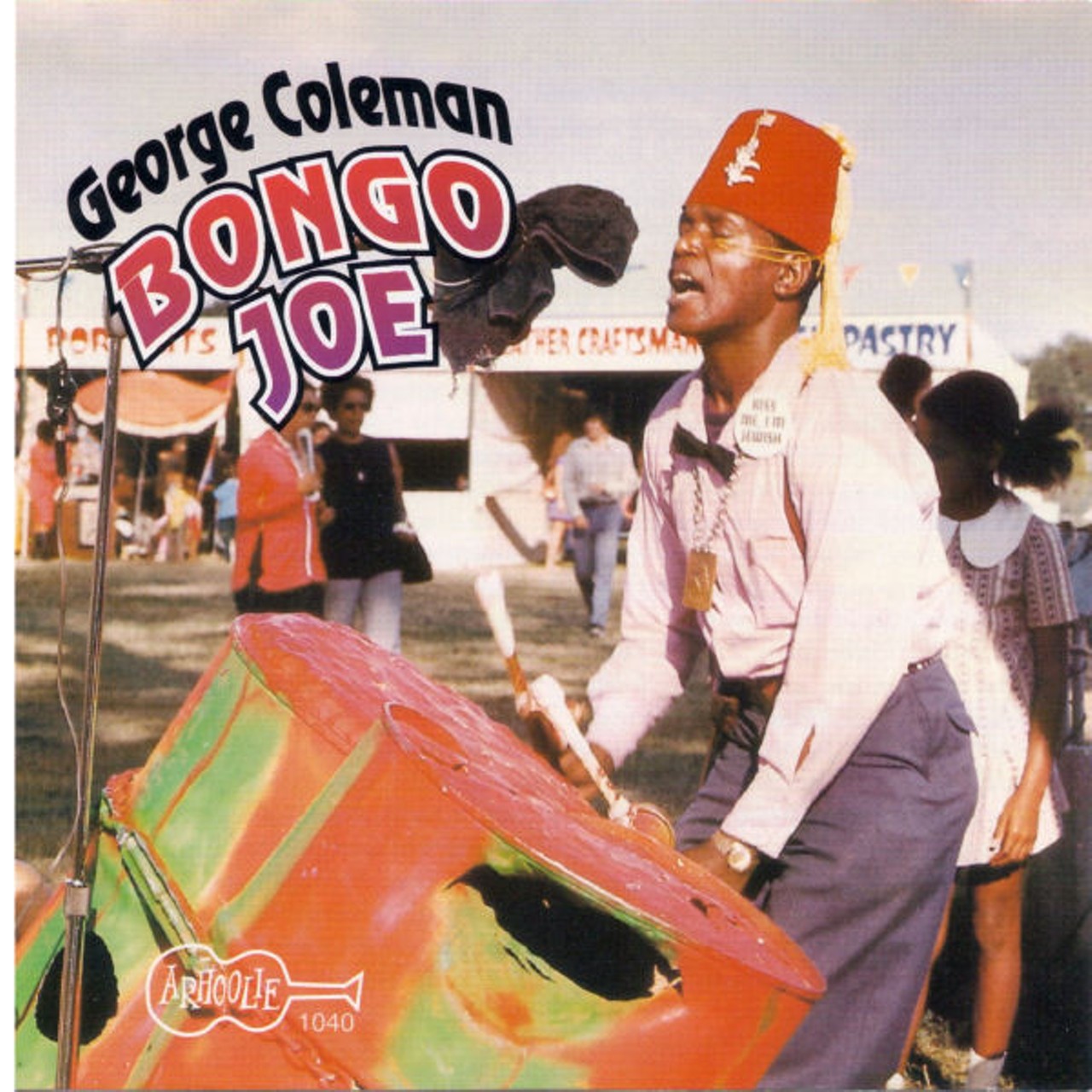 George Coleman: "Bongo Joe"
San Antonio street musician George "Bongo Joe" Coleman was known for his use of a makeshift percussion kit made out of salvaged oil drums. He recorded his sole album in the Alamo City in 1968 and it remains a classic of inspired outsider art.
Photo via Arhoolie Records