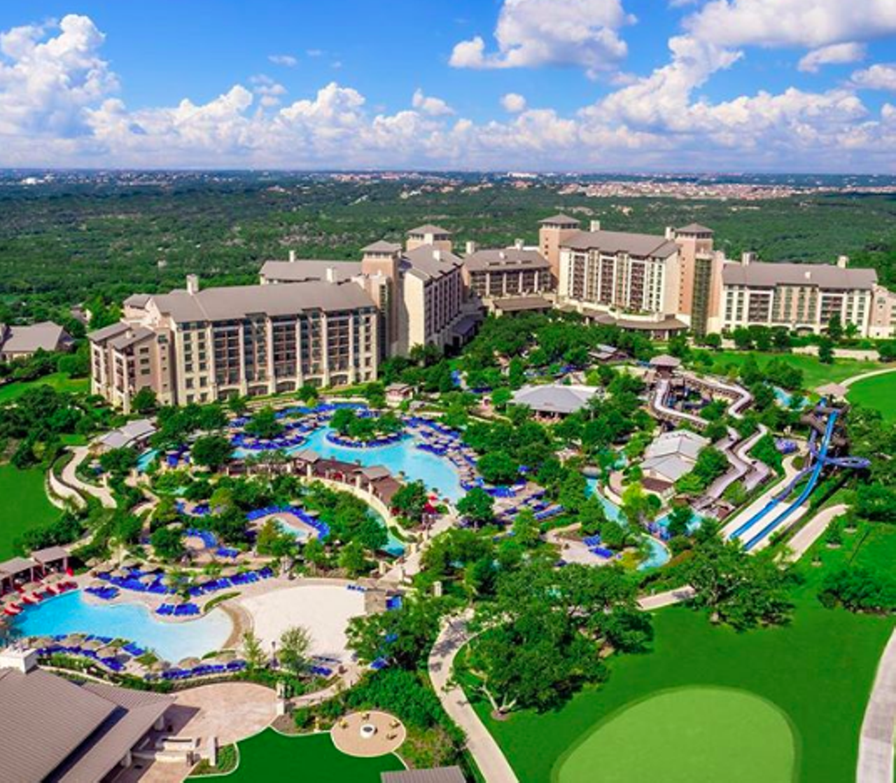 JW Marriott San Antonio Hill Country Resort & Spa
23808 Resort Pkwy, (210) 276-2500, marriott.com
Found in the Far West Side of San Antonio, this sprawling resort is home to one of the most amazing hotel pools in the Alamo City. There’s plenty of spots to swim here – there’s a children’s pool and play area, an adult-only infinity pool, a lazy river complete with a slide and pool as well as a lantana spa pool. Make time to hit up as many of these spots as you can.
Photo via Instagram / jwsanantonio