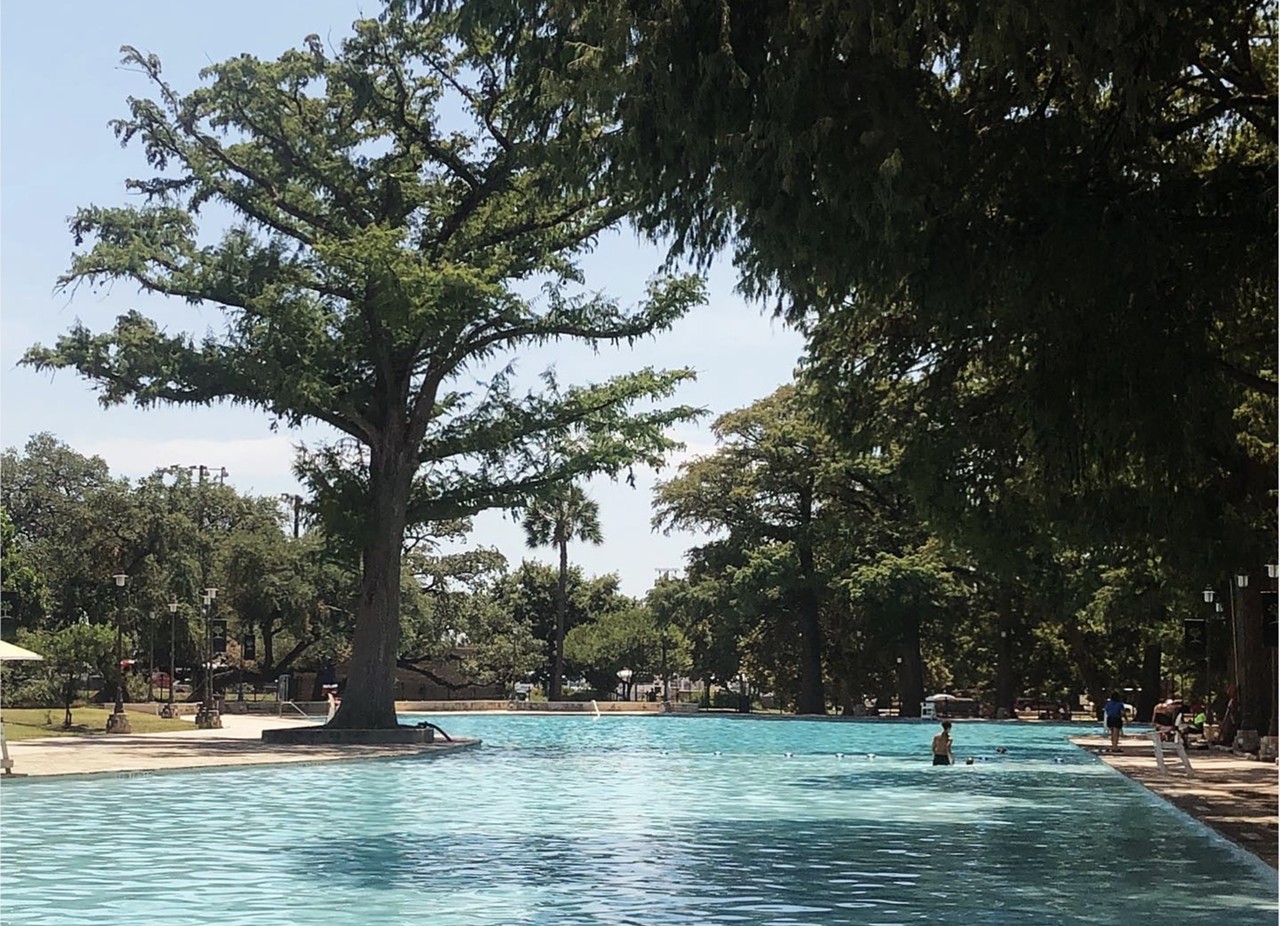 Take a swim at San Pedro Springs Park Pool
2200 N. Flores St., (210) 732-5992, sanantonio.gov 
San Pedro Springs Park Pool is the second oldest public space in America, so it's possible that your ancestors have swam there. There’s no fee for San Antonians looking to jump in this cold and refreshing water hole this summer.             
Photo via Instagram / michelletcarson