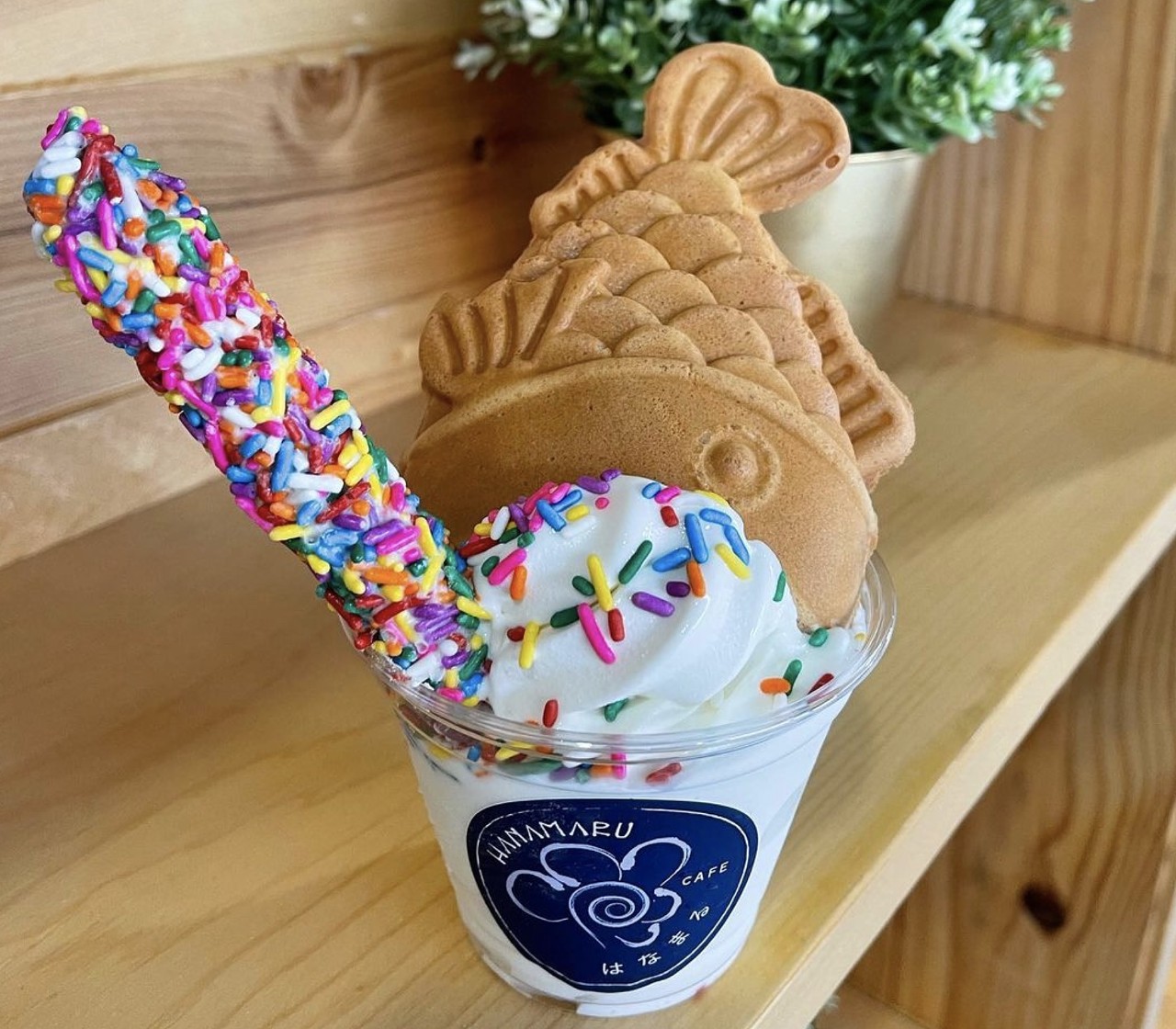 Try out a taiyaki ice cream cone at Hanamaru Cafe
7460 Callaghan Rd #333, instagram.com/hanamarucafetx
Hanamaru Cafe made its debut in Balcones Heights next door to Minnano Japanese Grocery in April of 2022. In addition to offering sweet and savory versions of fish-shaped taiyaki cakes, Hanamaru has summer-worthy ice cream cone options on its menu, a tasty way to cool off.
Photo via Instagram / hanamarucafetx