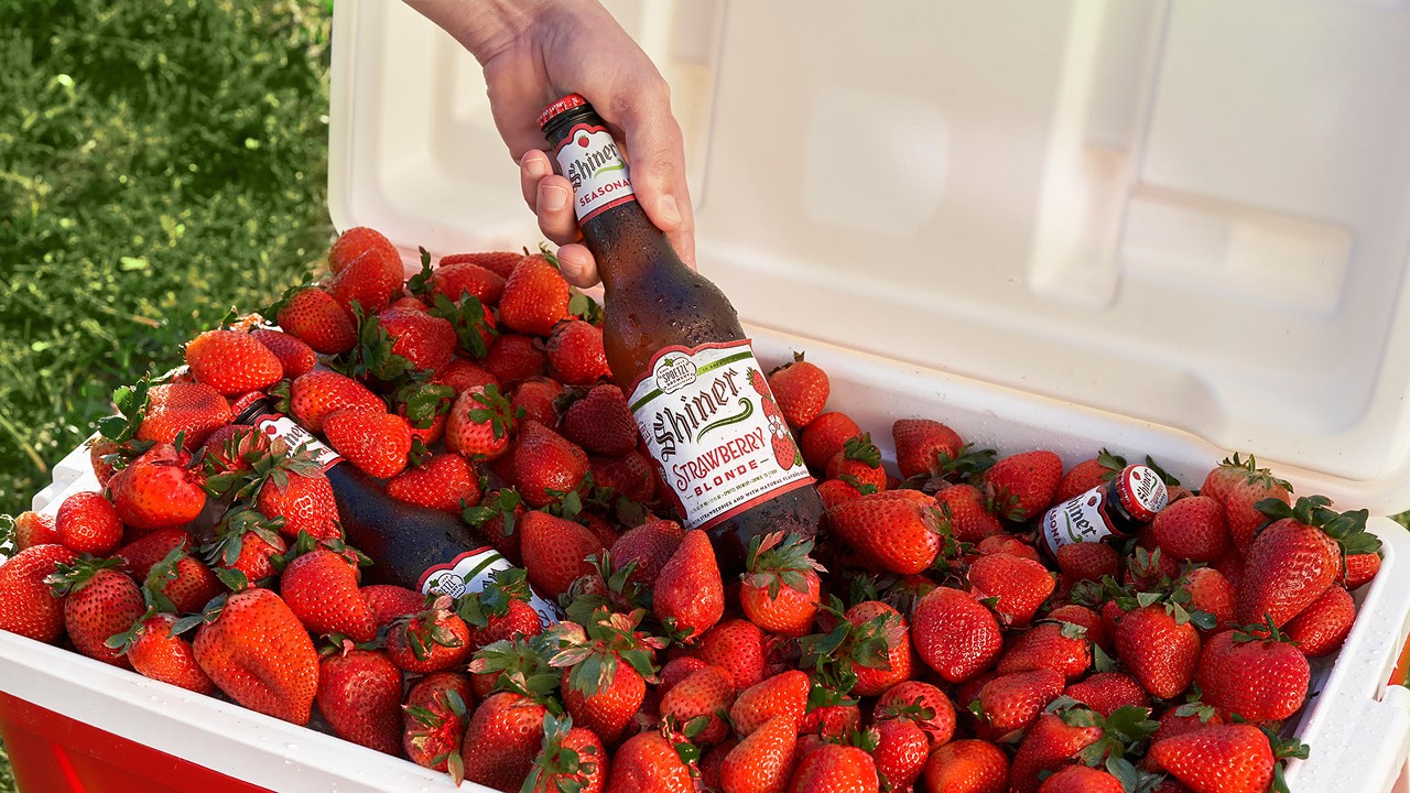 Try a locally brewed seasonal beer
There’s few things better than a cool, seasonal beer on a hot summer’s day. Try out a brew like Shiner's Strawberry Blonde, which is made with Poteet strawberries! 
Photo courtesy of Shiner Beer