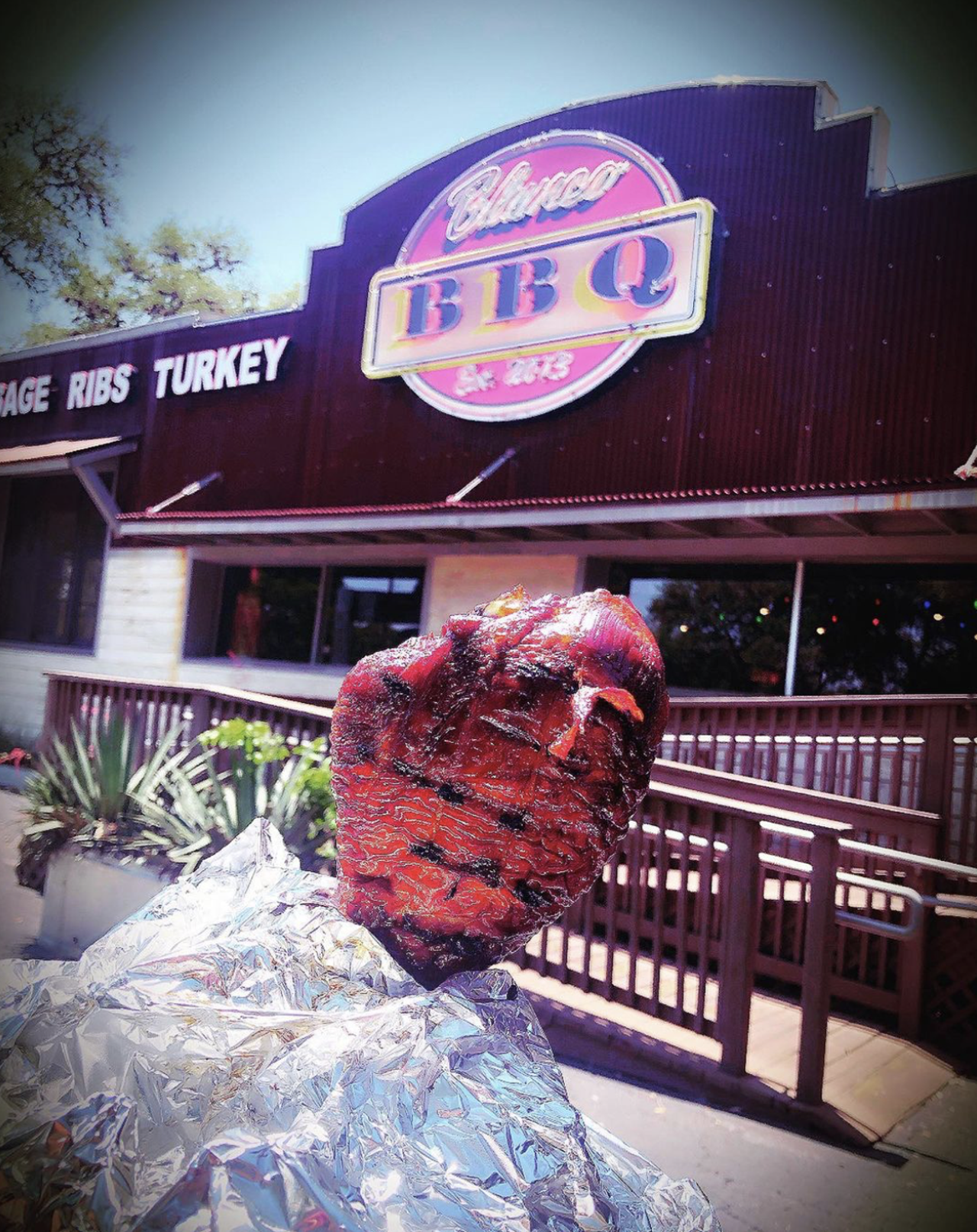 Blanco BBQ
13259 Blanco Road, (210) 251-2602, blancobbq.com
This BBQ joint has a Thanksgiving package large enough to feed an army — $200 gets you an 18-20 pound turkey and all the fixins in ready-to-heat containers for easy prep. 
Photo via Instagram / blancobbq_est2013