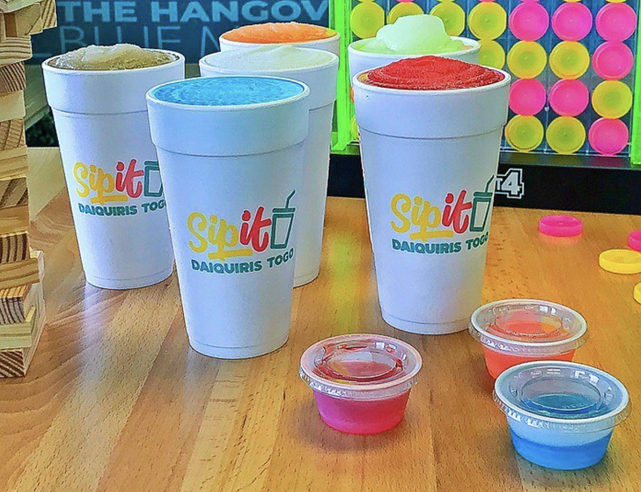 SipIt Daiquiris
1717 Pat Booker Rd, (210) 314-3112, drinksipit.com
SipIt Daiquiris just opened in January of this year, and their timing couldn’t have been better. As bars and restaurants were ordered to shut down, this booze to-go hotspot on the north side was there to cushion the fall. Gift a gallon of their Hurricane to the most nostalgic in your circle… it tastes like Hawaiian Punch!
Photo via Instagram 
sipitdaiquiris