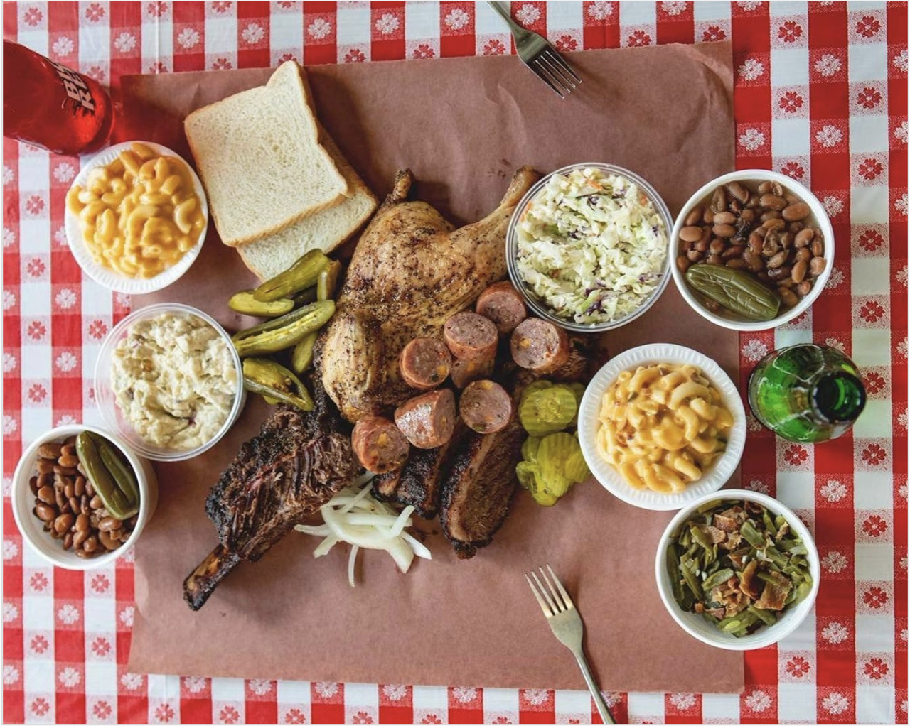 Cooper’s Pld Time Pit Bar-B-Que
1125 State Highway 337 Loop, New Braunfels, (830) 627-0627, coopersbbq.com
Cooper’s offer 13 kinds of meat, so you know this is a spot every Texan should visit at least once. You can also munch on a variety of side dishes, including mac ‘n’ cheese, cole slaw, potato salad and hot cobbler.
Photo via Instagram / coopersbbq