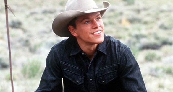 Matt Damon – All the Pretty Horses
Damon plays John Grady Cole, a young cowboy in Texas who travels with a friend on horseback to Mexico to find work. 
Photo via Columbia Pictures