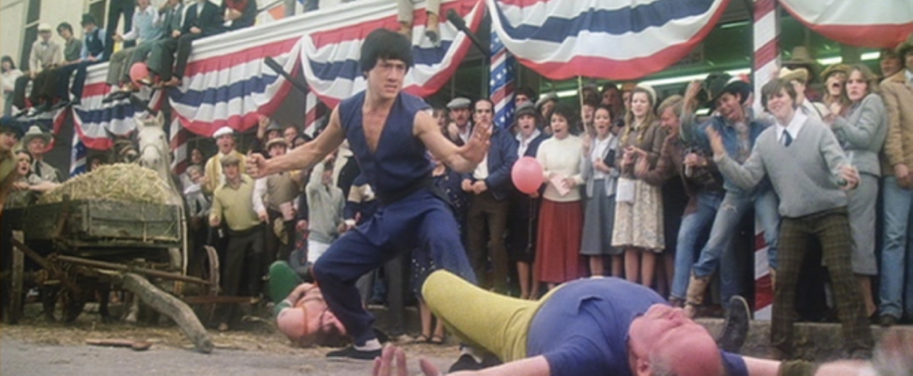 Jackie Chan – Battle Creek Brawl
Chan’s very first U.S. movie was set in Chicago but shot in San Antonio. He plays a young martial artist forced to participate in a brutal street-fighting contest. 
Photo via Warner Bros.