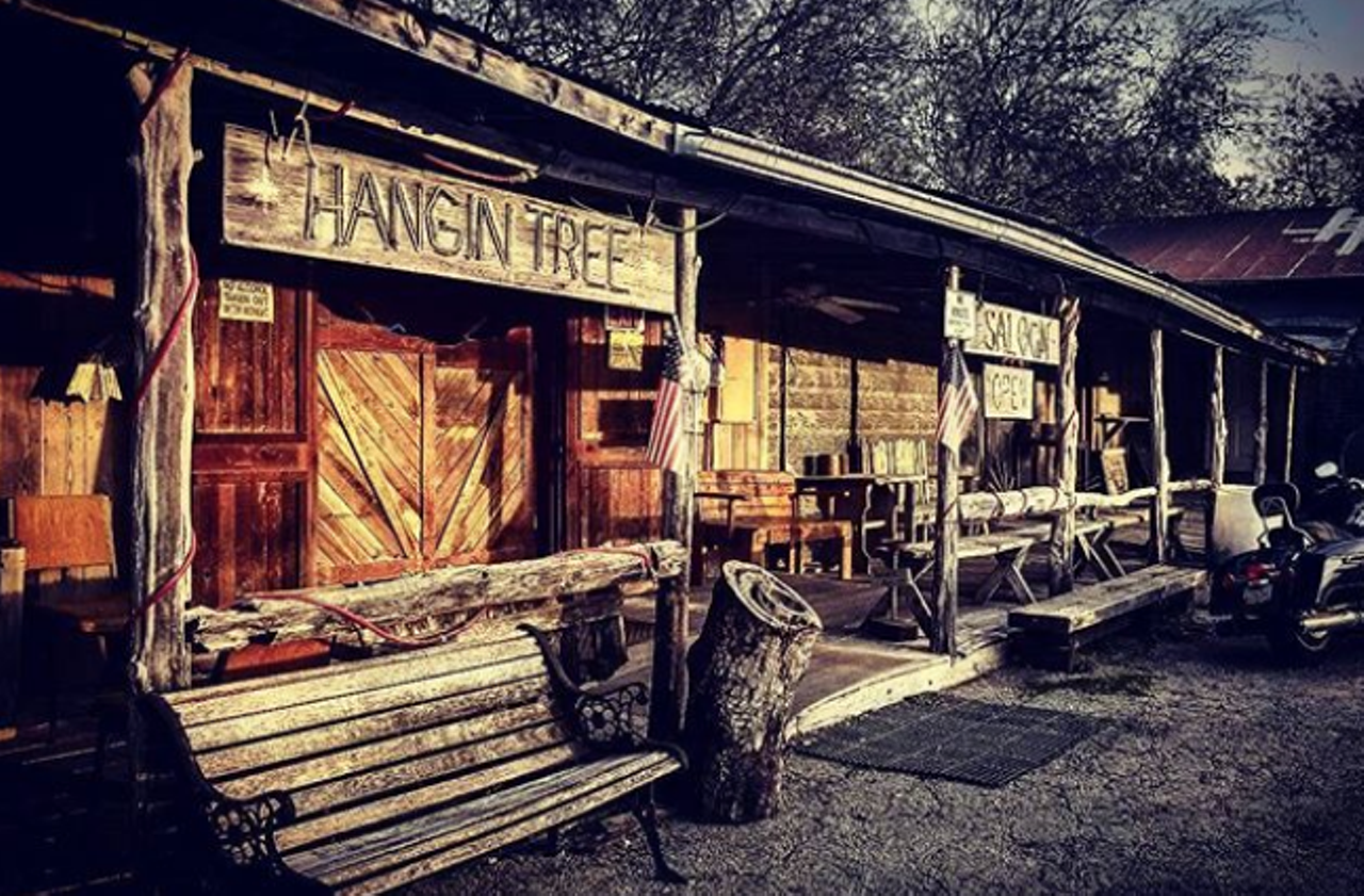 Hangin' Tree Saloon
18424 2nd St., (210) 651-5812, facebook.com
Don’t let the name of this watering hole scare you off. The regulars are actually quite nice, and it's an authentic saloon with swinging doors, cold beers and classic country music.