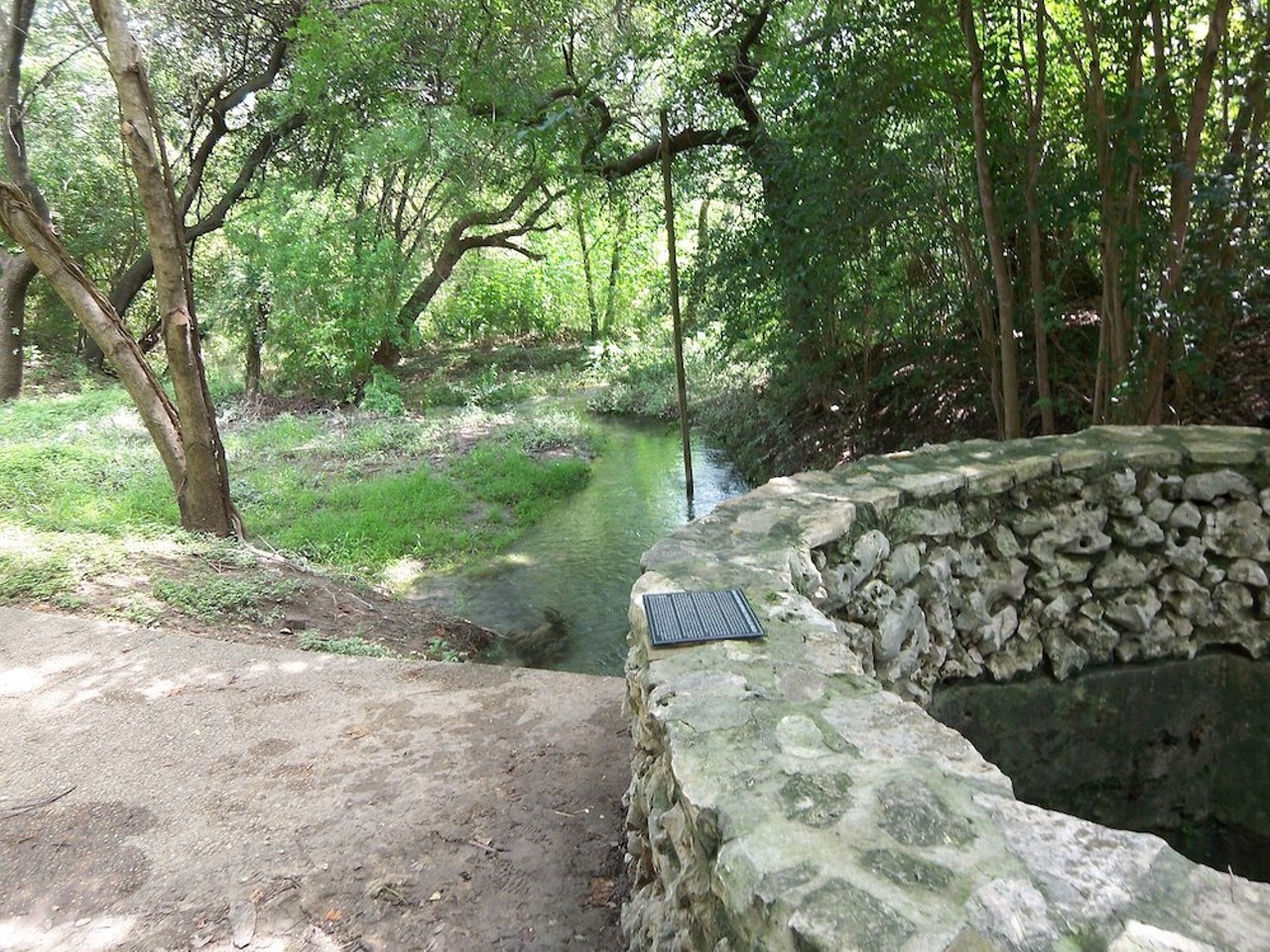 The Blue Hole4707 Broadway, (210) 828-2224Located in a serene wooded space on the University of the Incarnate Word campus, this natural spring is the headwaters of the San Antonio River. Native peoples refer to it as “Yanaguana,” meaning “spirit waters.” In Coahuiltecan Native American creation stories, the rising of these waters is described as giving birth to all of creation. Visitors can see the Blue Hole independently or via a tour that includes other UIW landmarks.