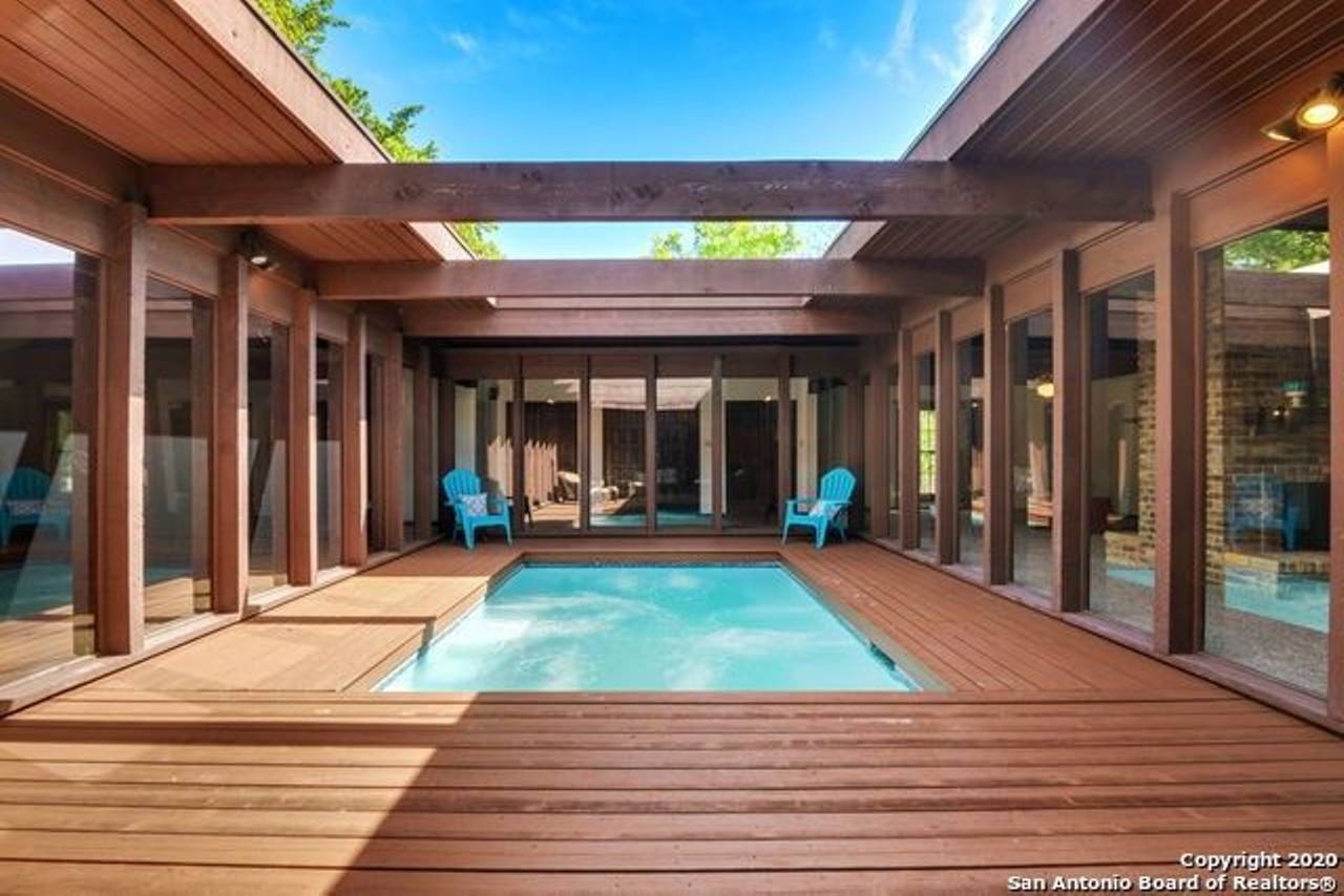 11302 Whisper Willow St.
$324,900
Some will argue over if a hotdog is a sandwich, but we have a more serious question: would this courtyard pool be considered indoors or outdoors?