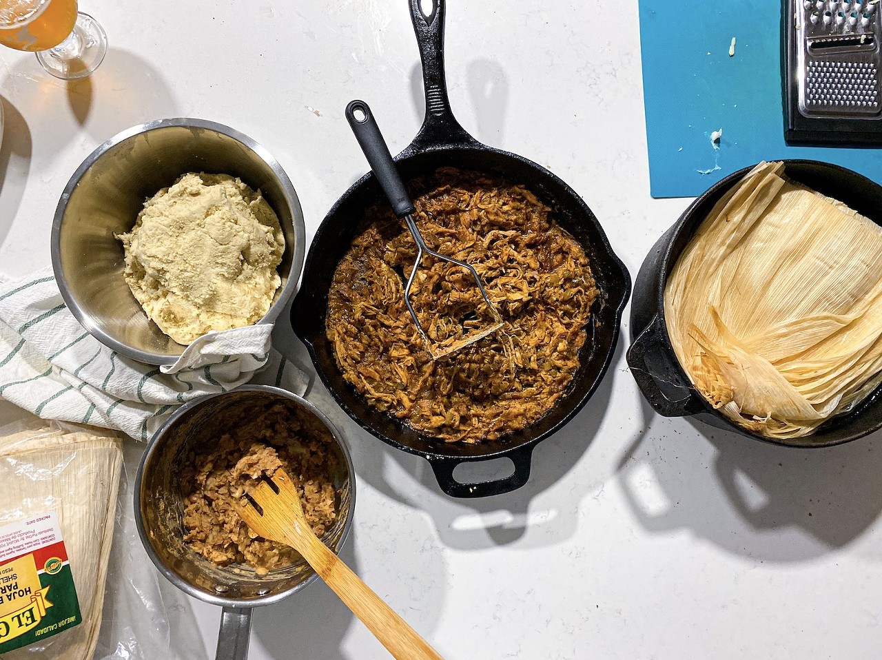 Throw a tamalada 
No, this isn't one for beginners, but if you're serious about having a Puro San Antonio Christmas, invite the relatives over to make your own tamales. Just be ready for your Tia to tell you exactly how it should be done.